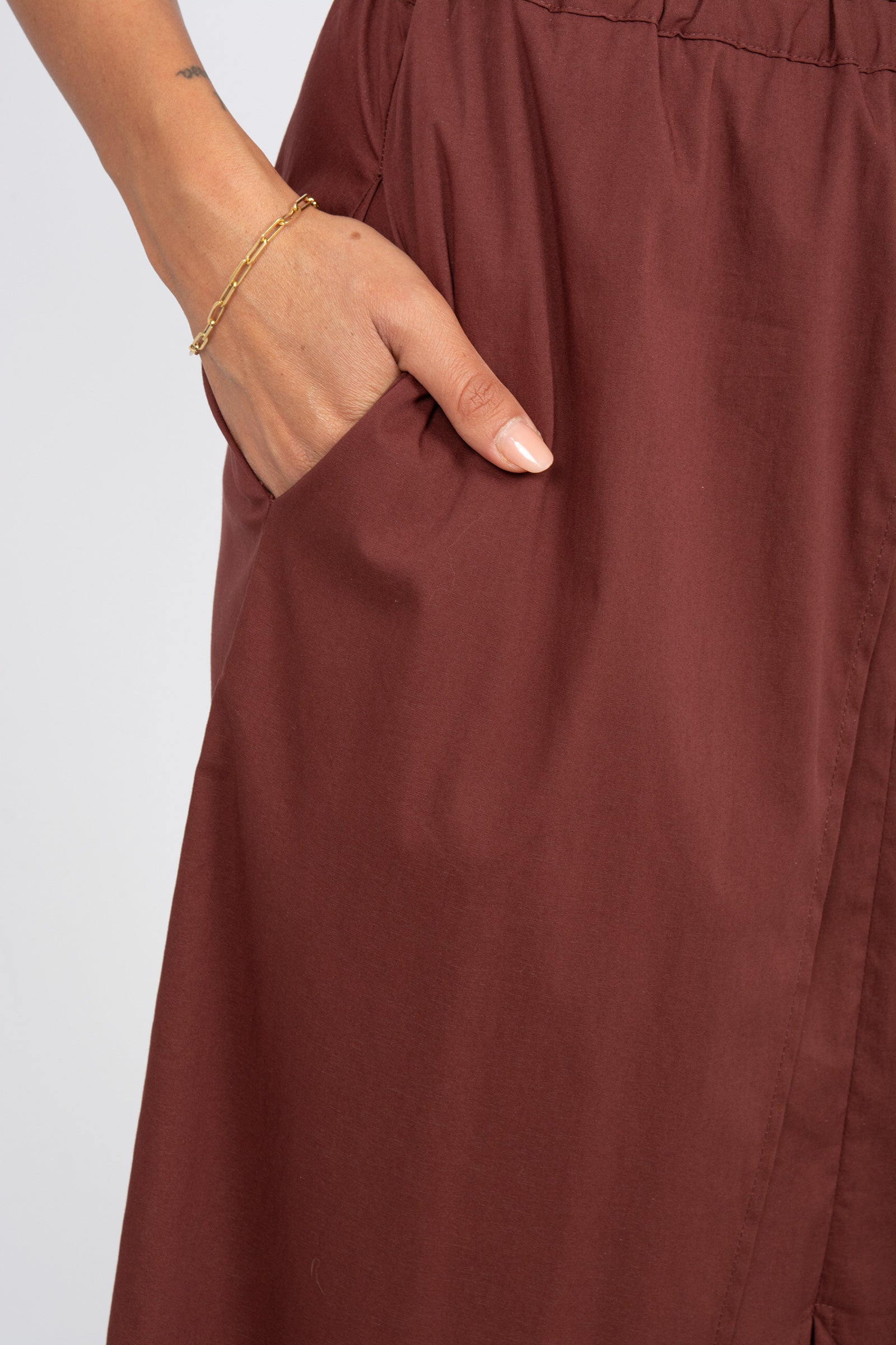 gonna in misto cotone stretch SS2252128 217 ANNA SERAVALLI 