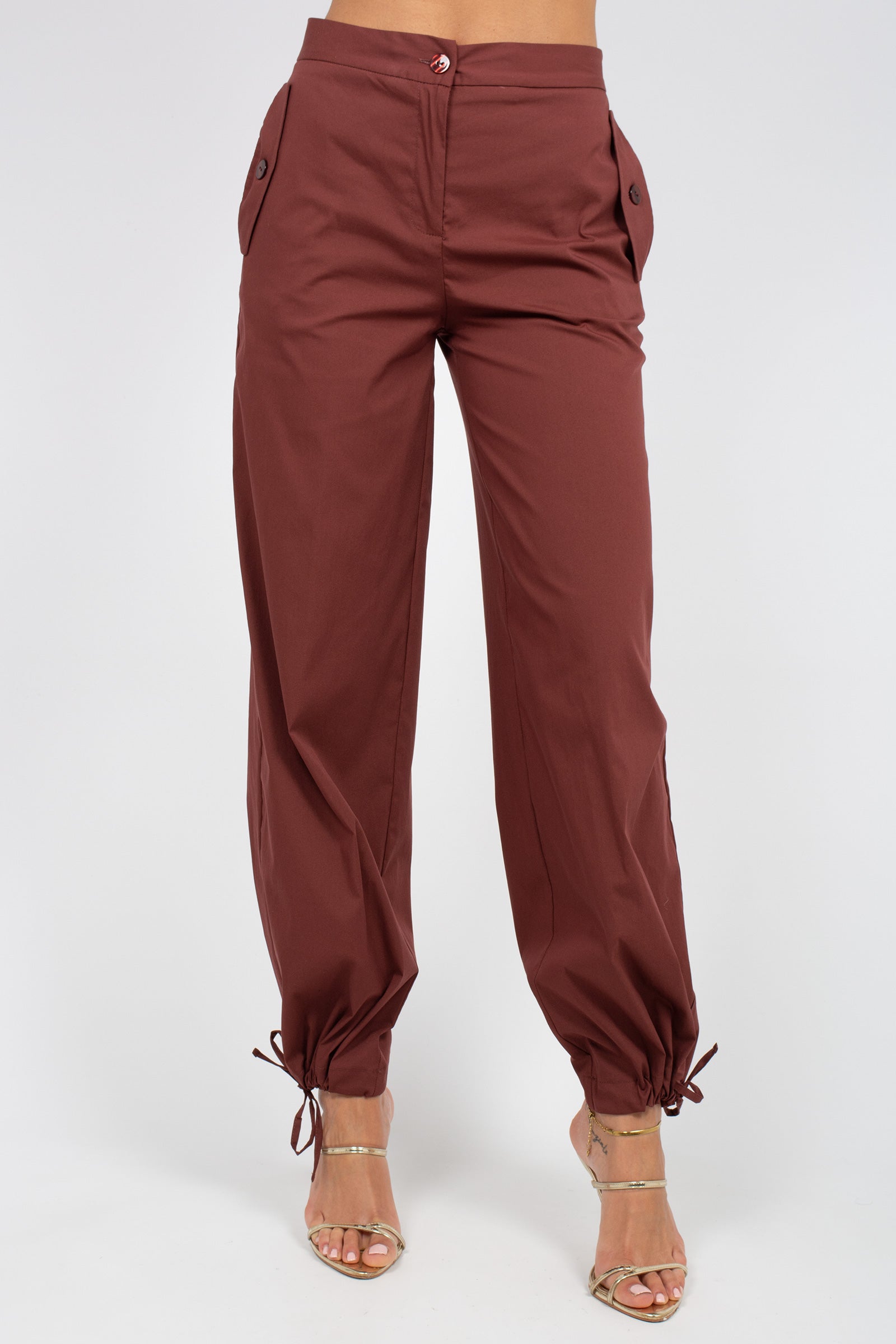 pantalone in misto cotone stretch SS2256128 217 ANNA SERAVALLI 
