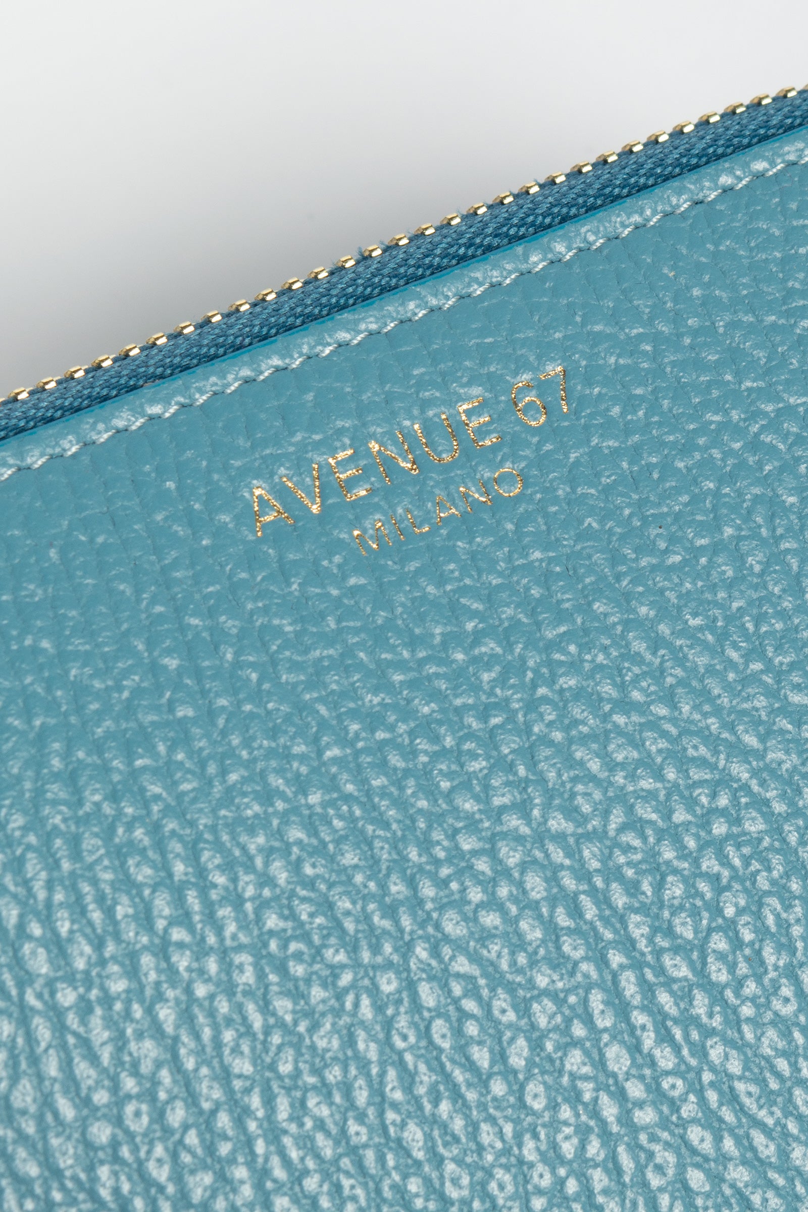 portafoglio con zip in nappa JILLDOLLARO AZZURRO AVENUE 67 