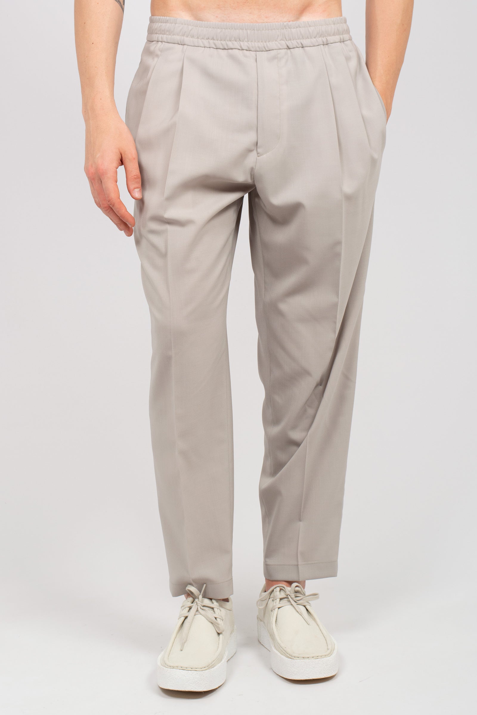 jogger in fresco lana 'baddy' BADDYMTS26 MASTICE BE ABLE 