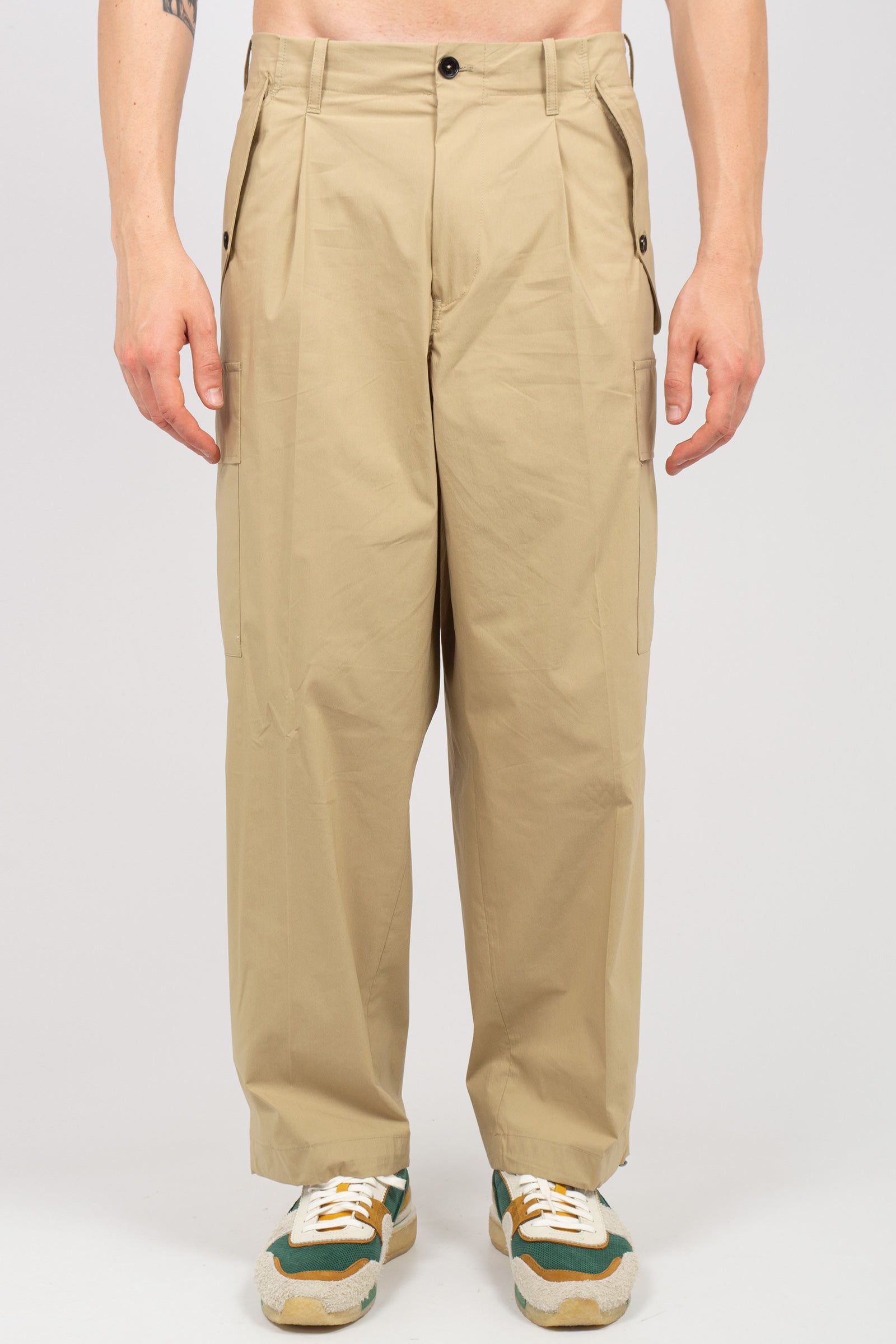 pantalone cargo in misto cotone 'kyoto' KYOTODAS26 BEIGE BE ABLE 