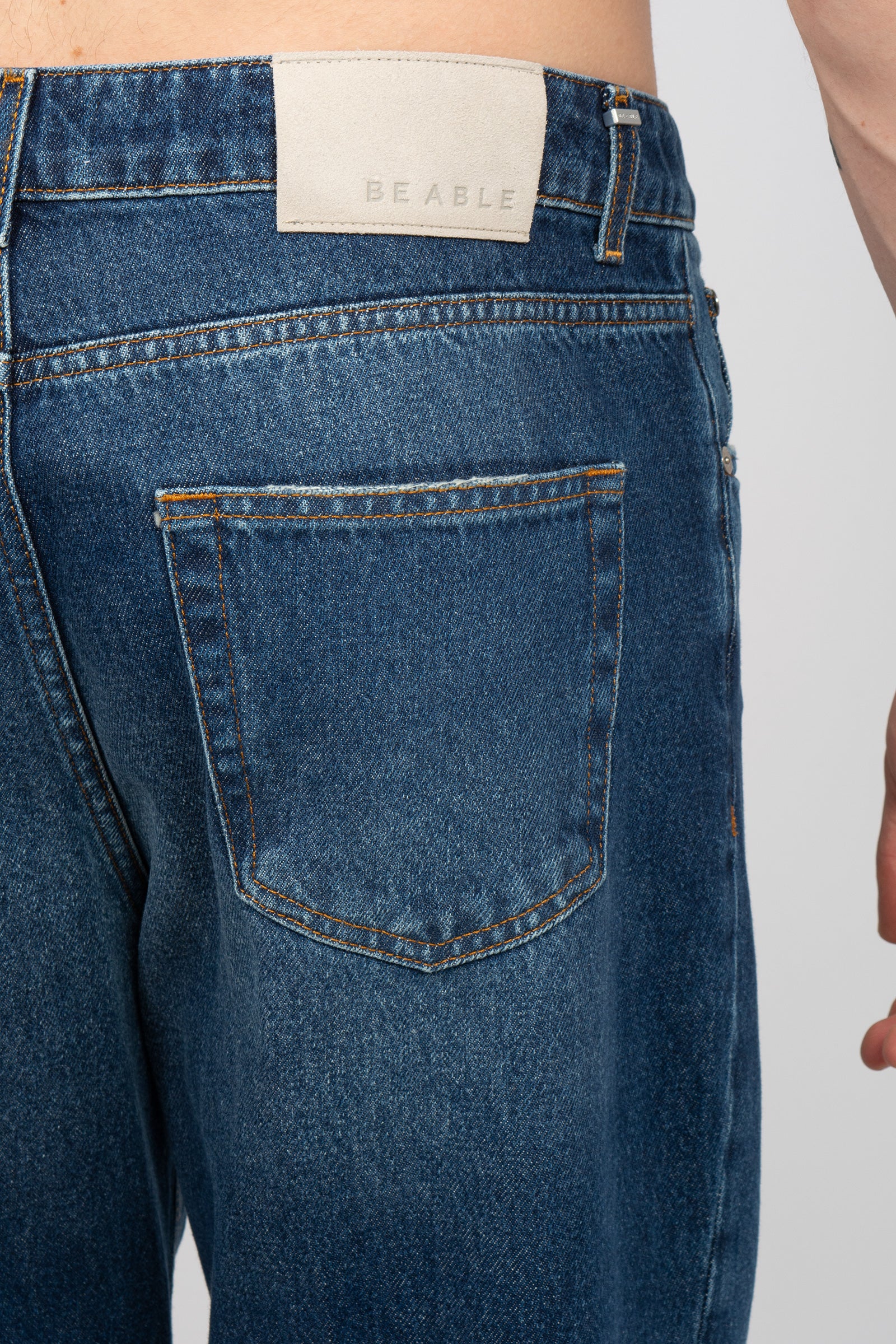 denim carrot in cotone 'niky' NIKYGFBS26 0001 BE ABLE 