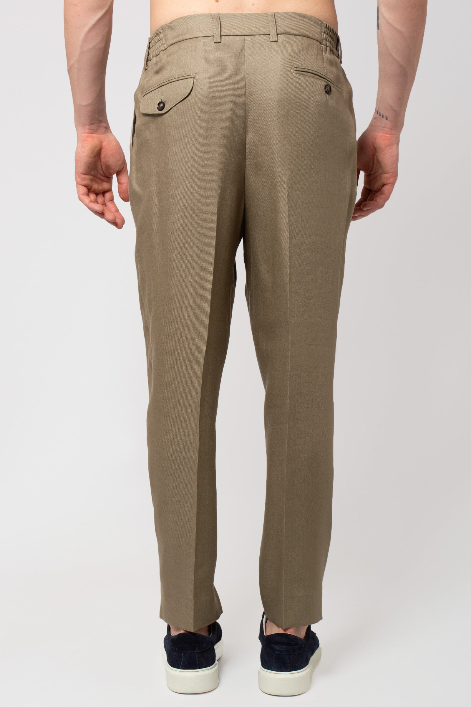 pantalone in lino 'sammy' SAMMYLM85S26 FANGO BE ABLE 