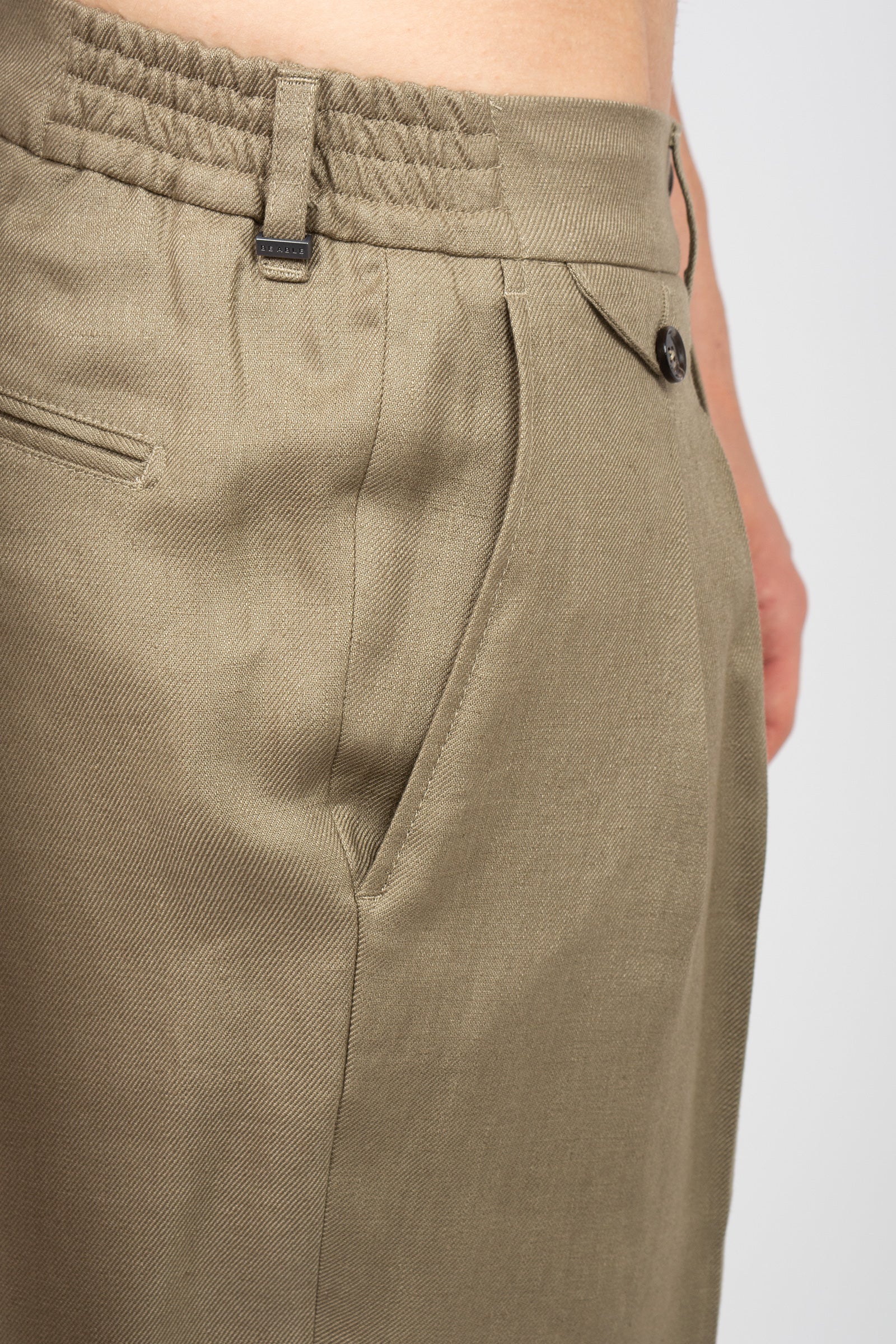pantalone in lino 'sammy' SAMMYLM85S26 FANGO BE ABLE 