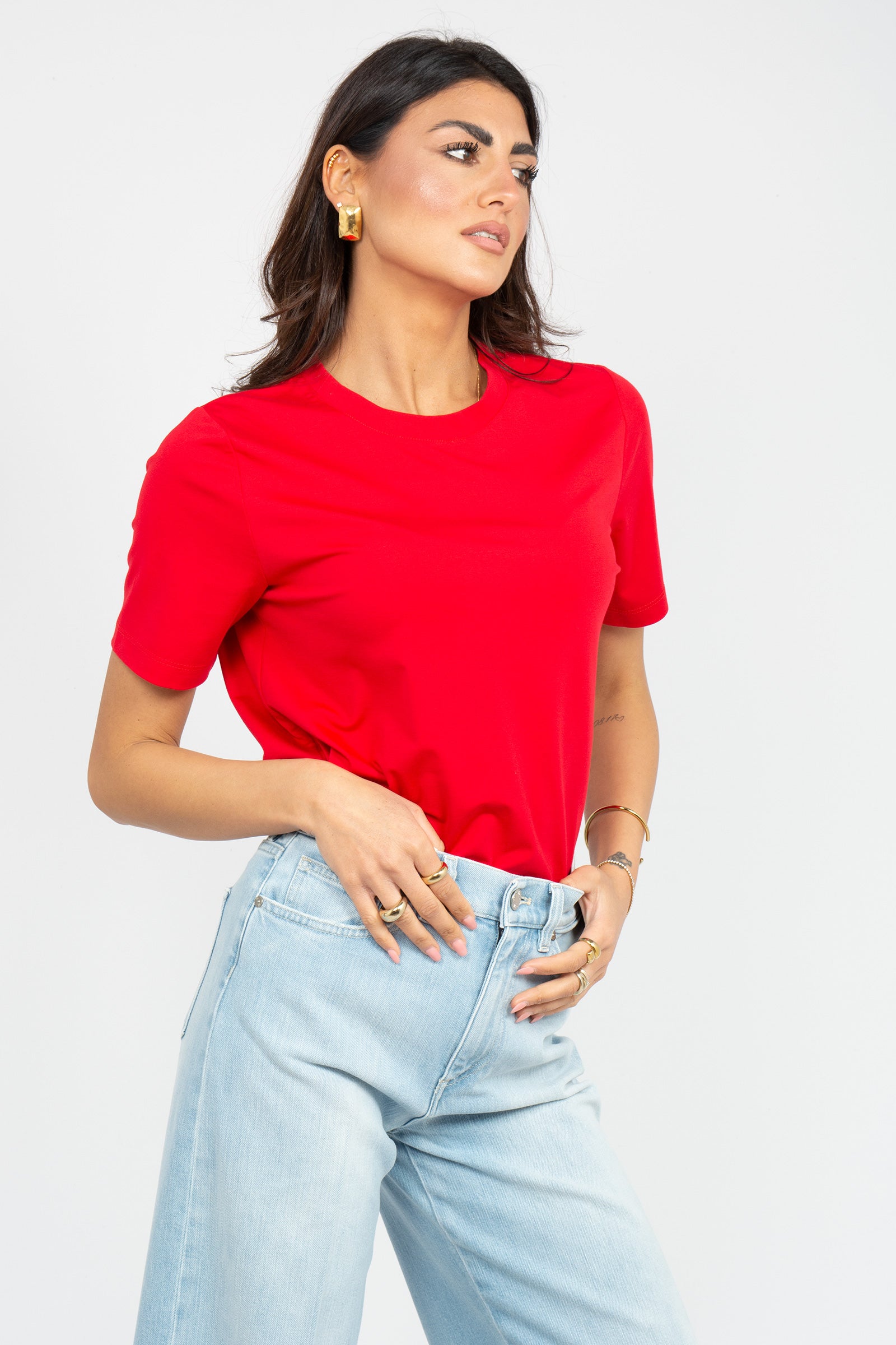 t-shirt in viscosa G060R000670N 16 DIANA GALLESI 