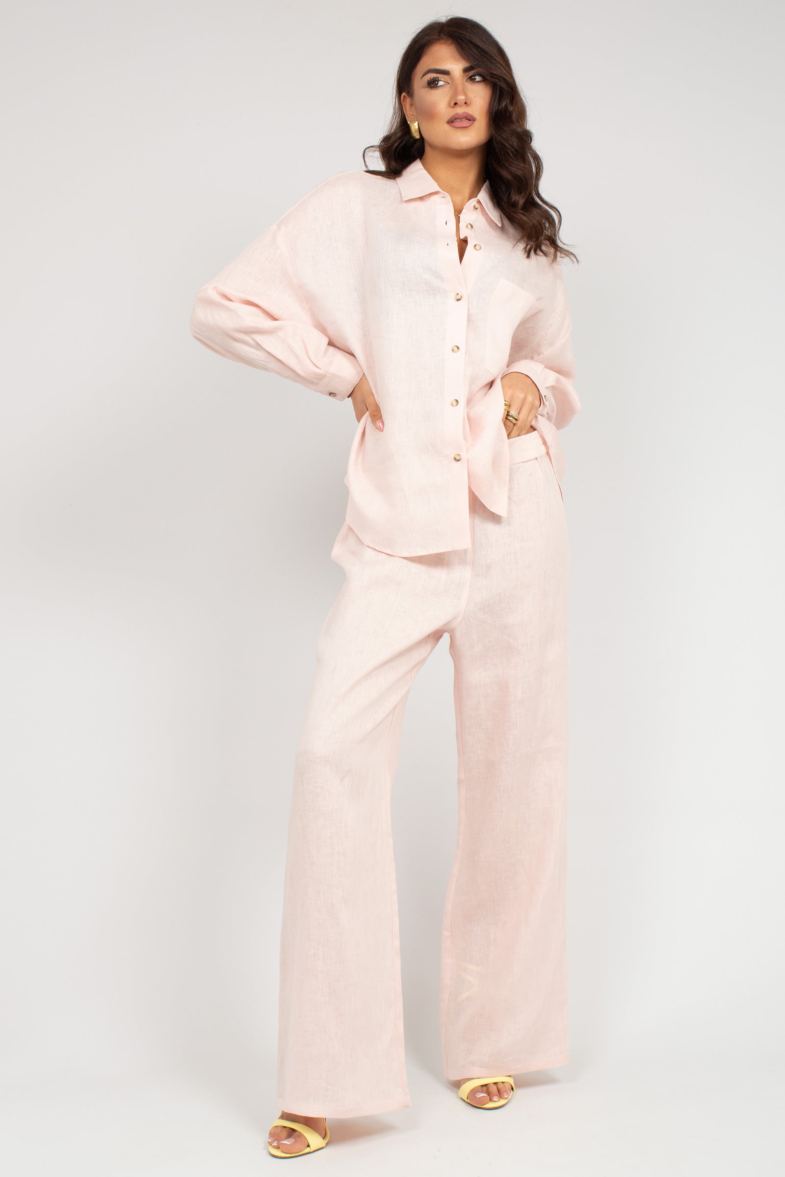 pantalone in lino P017R008955N 06 DIANA GALLESI 