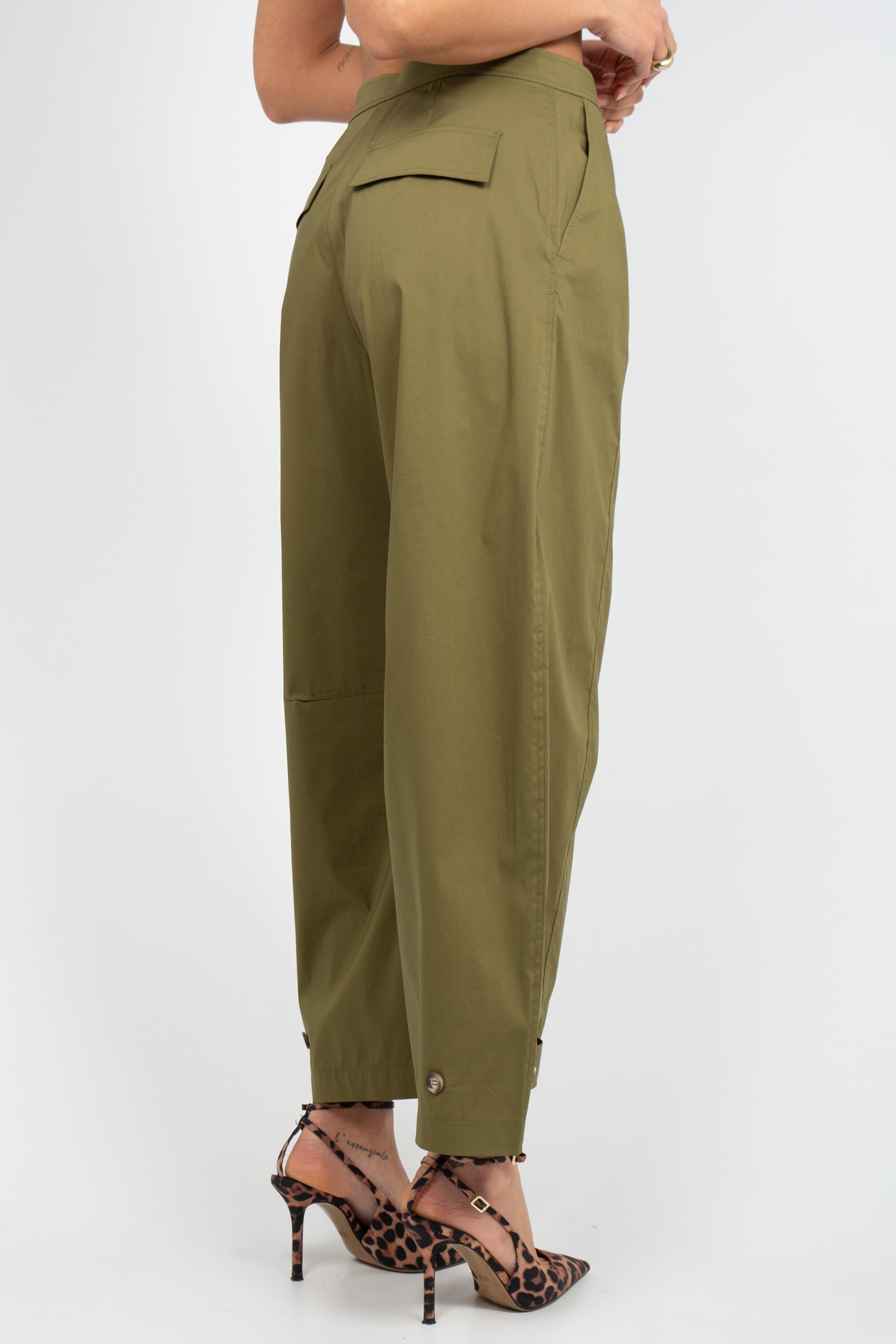 pantalone in popeline di cotone P091R008742N 25 DIANA GALLESI 