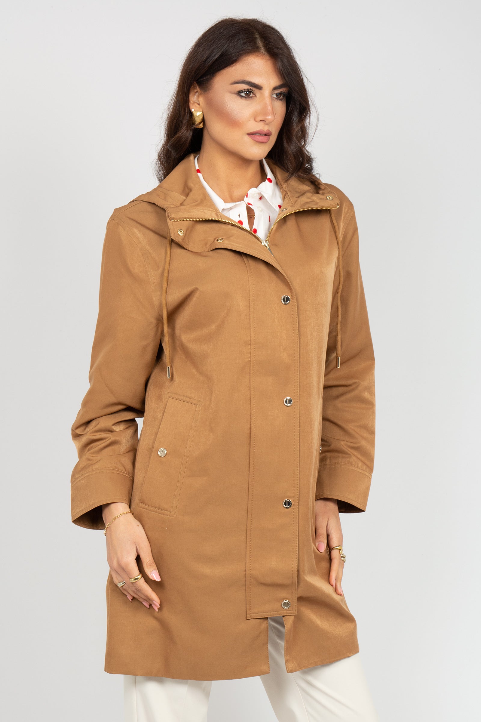 giacca impermeabile in misto cotone R700R002363N 12 DIANA GALLESI 