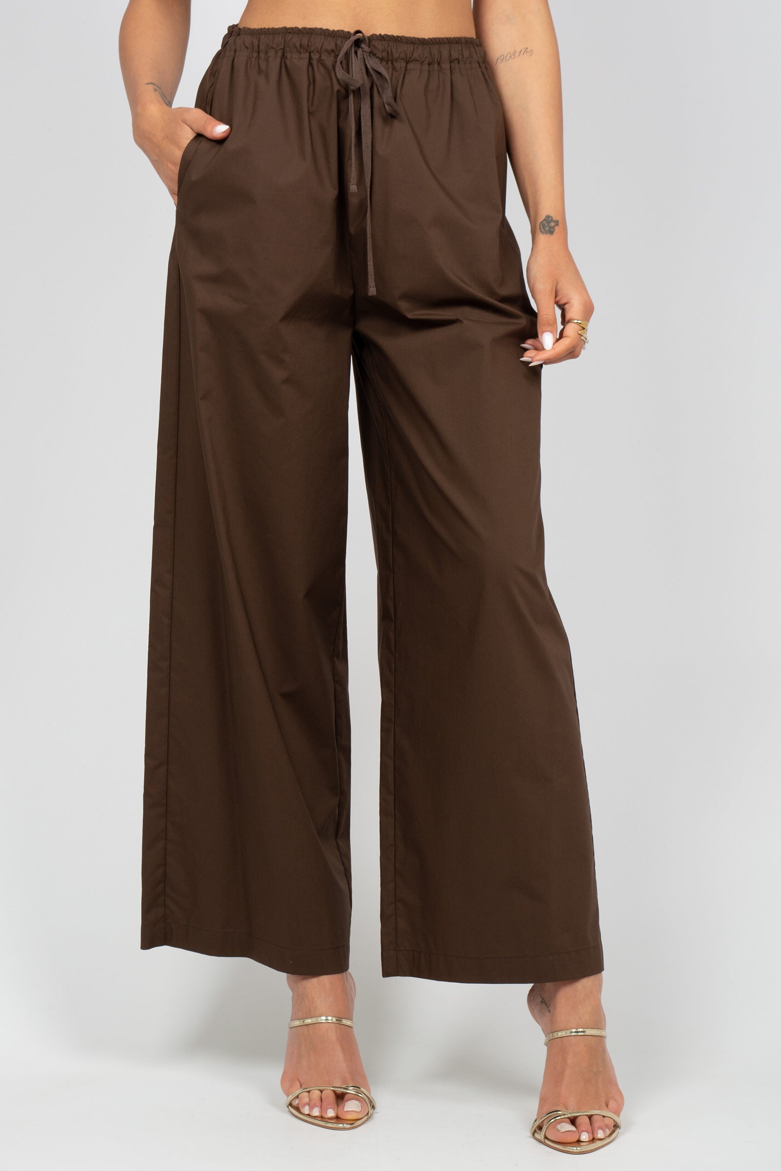 pantalone ampio con coulisse ACQUADD05 843 DOUUOD 