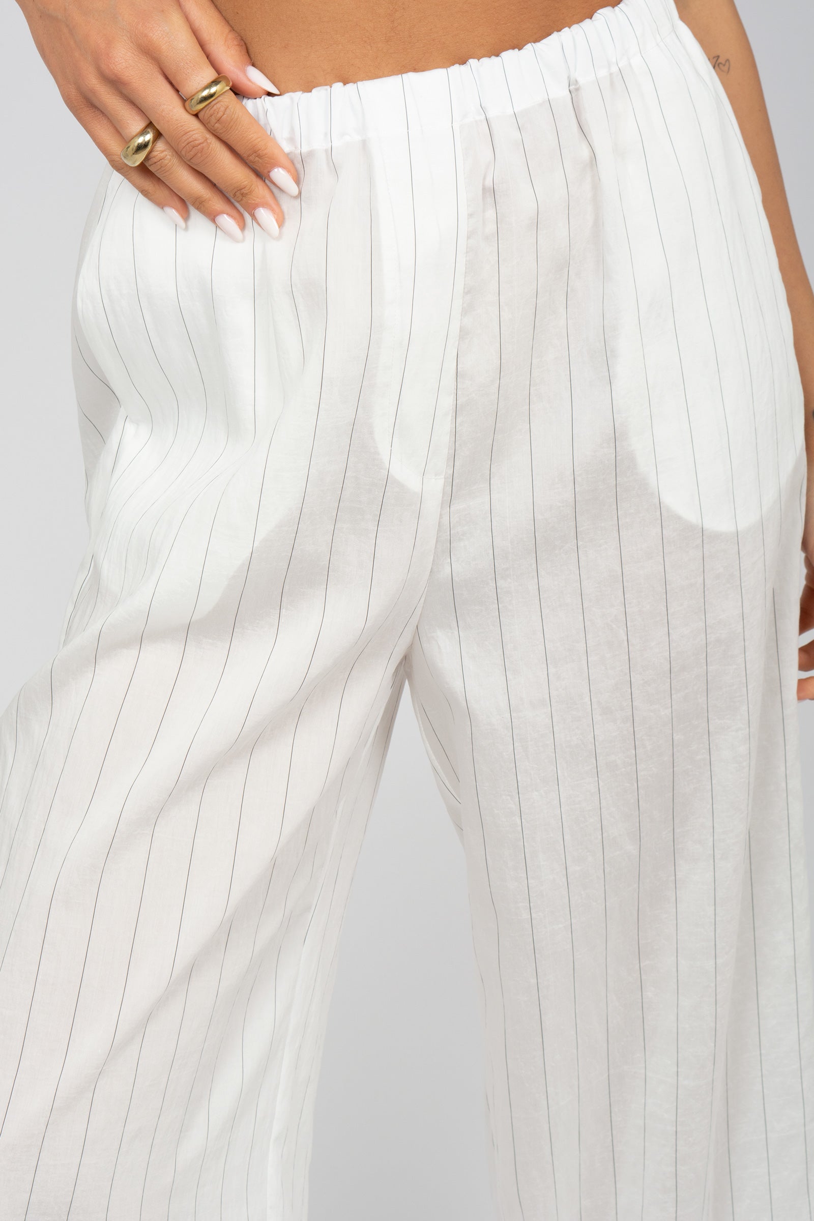 pantalone in tessuto gessato CHIANTIDD06 010 DOUUOD 