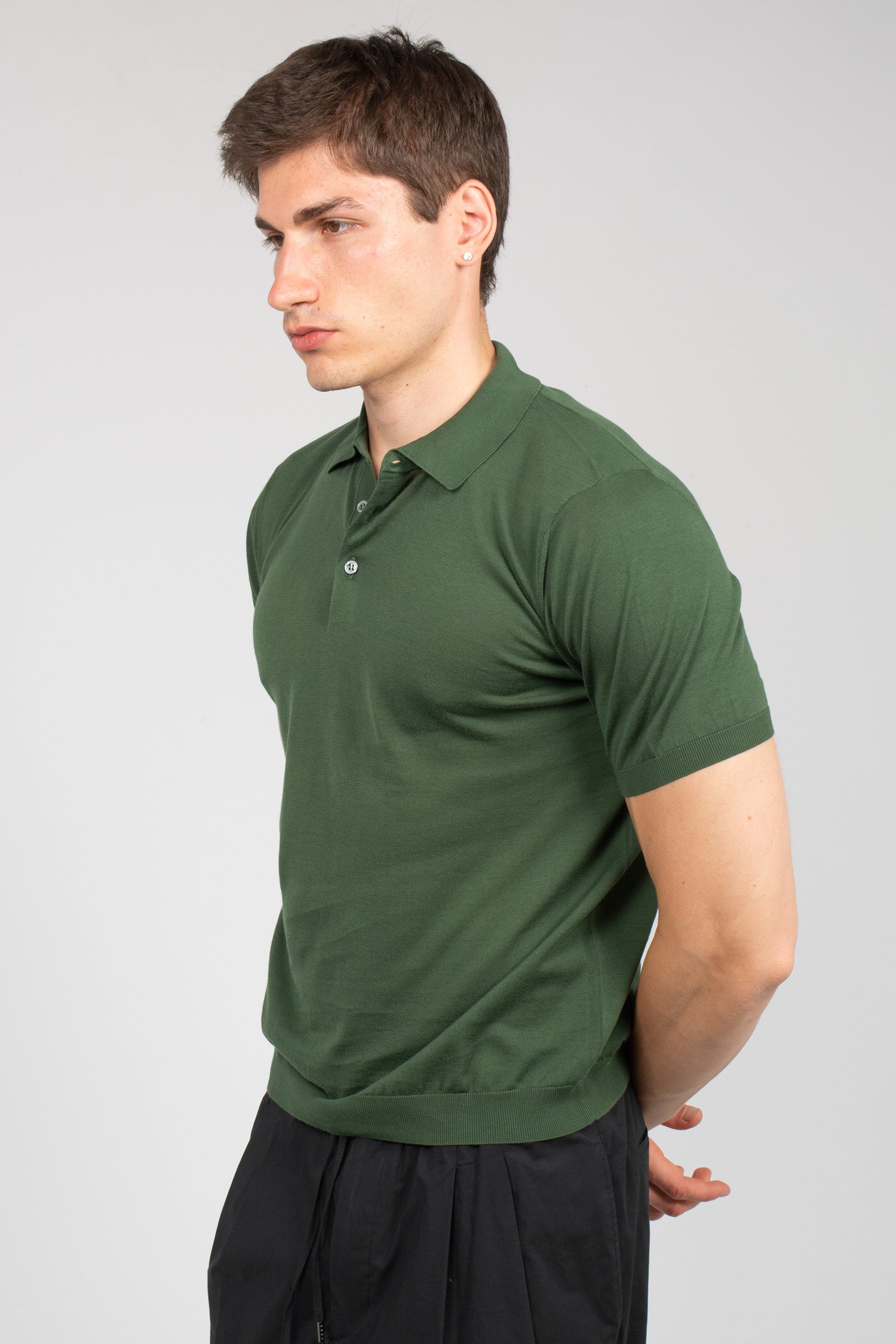 polo in cotone rasato D0GN202 473 DRUMOHR 