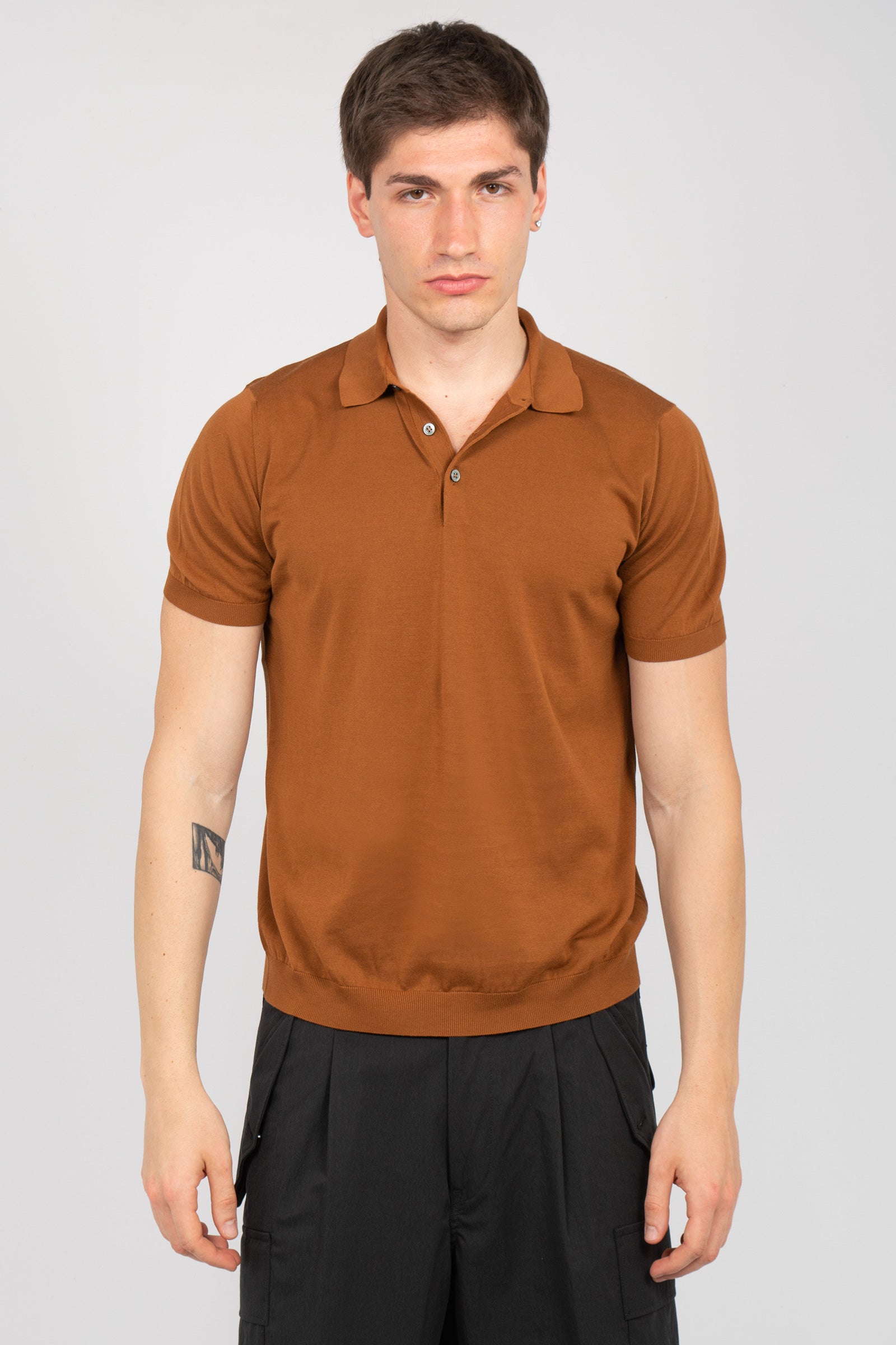 polo in cotone rasato D0GN202 571 DRUMOHR 