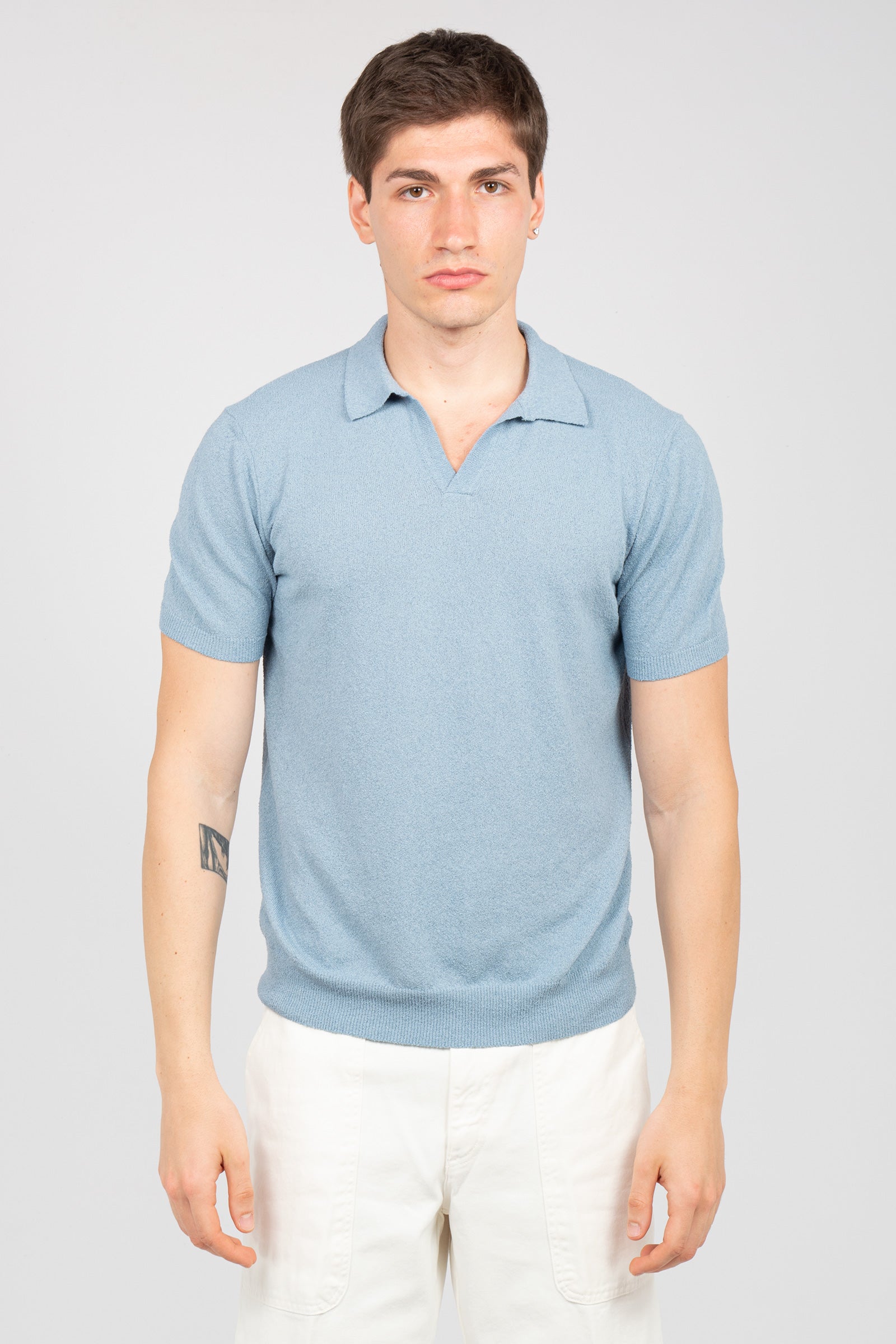 polo in cotone spugna D9SP146L 710 DRUMOHR 