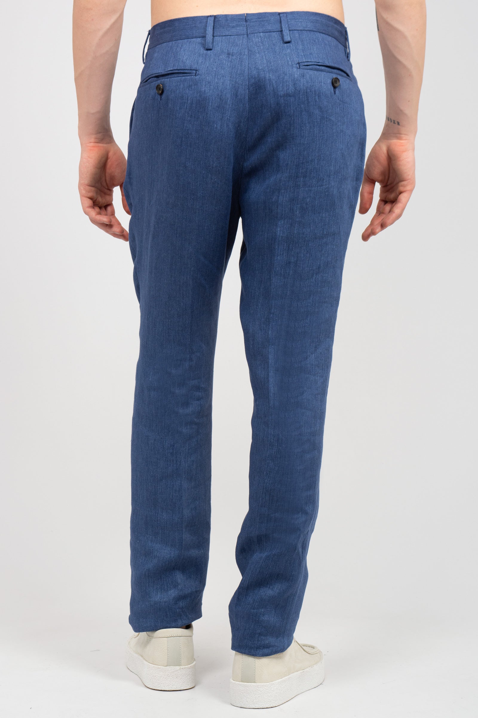 pantalone chino in lino DP197A01 780 DRUMOHR 