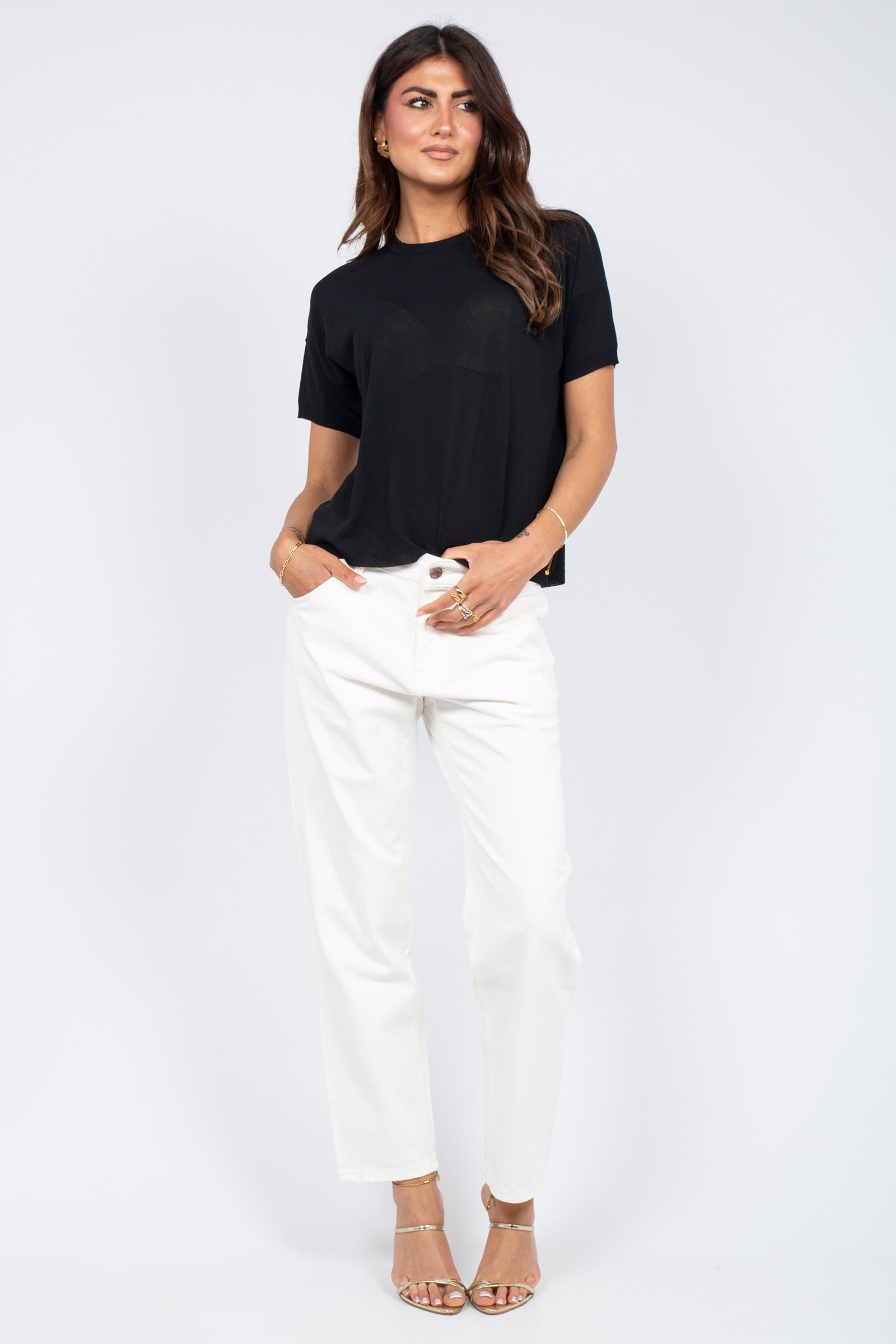 t-shirt girocollo in cotone L0V103R 690 DRUMOHR 