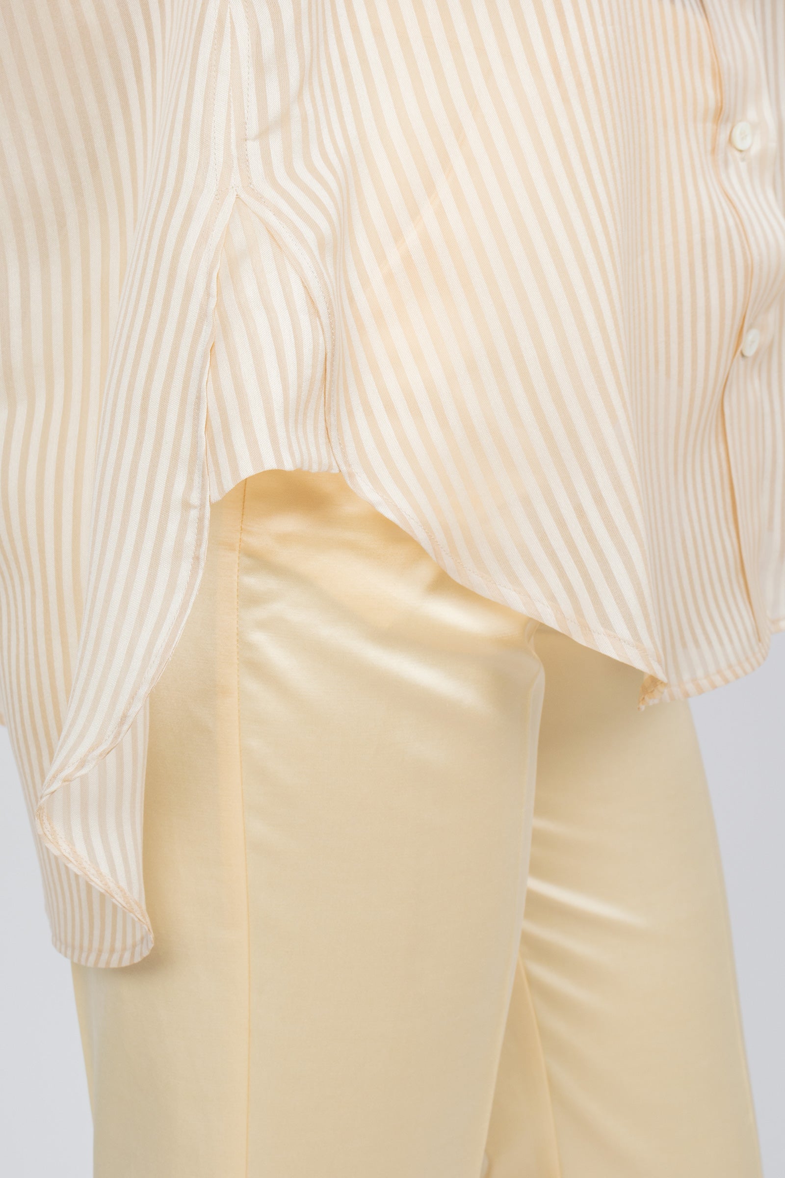 camicia a righe in seta e cotone LS543S01 R01 DRUMOHR 