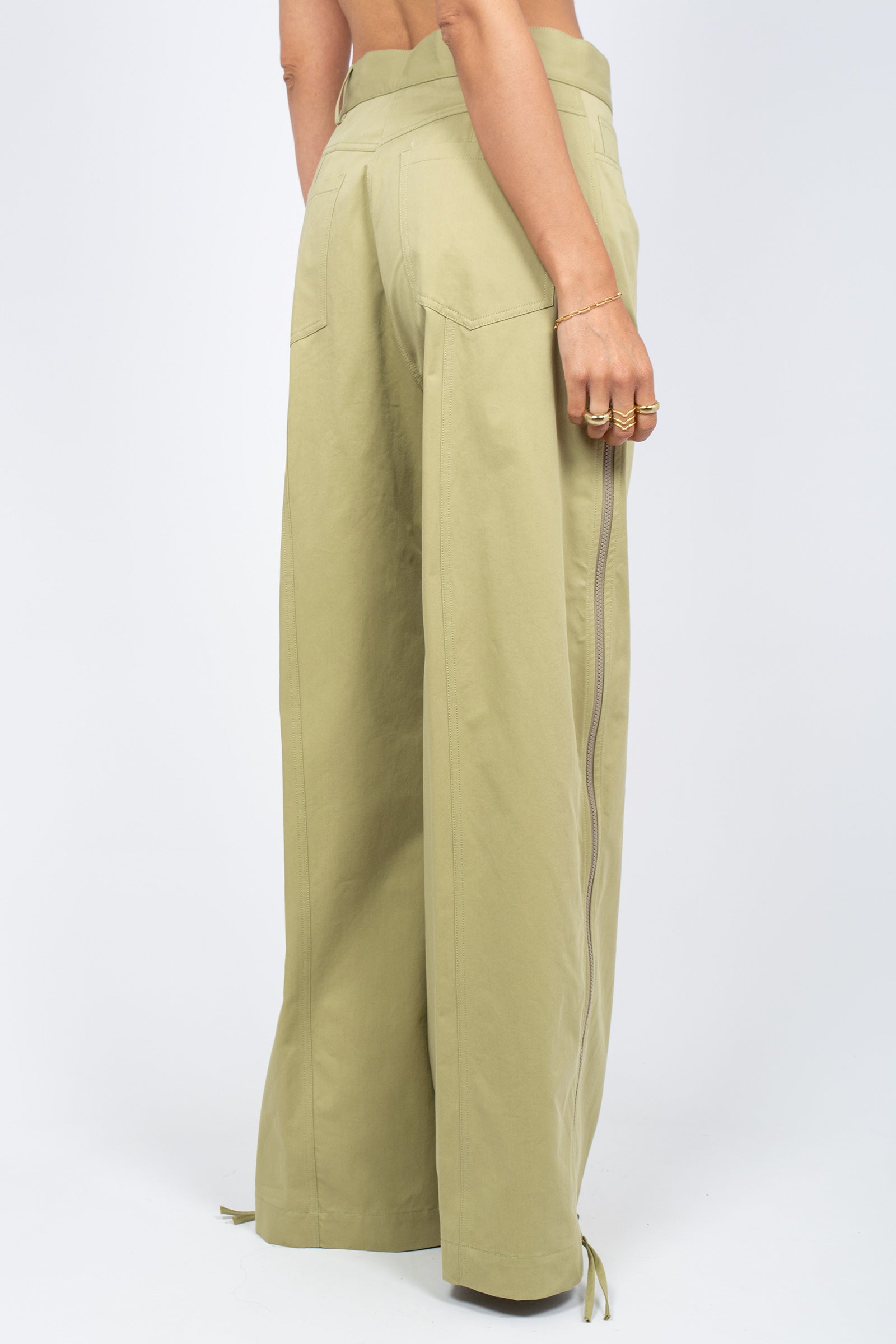 pantalone con zip laterale 'steff' P6SG04 T15 ERIKA CAVALLINI 