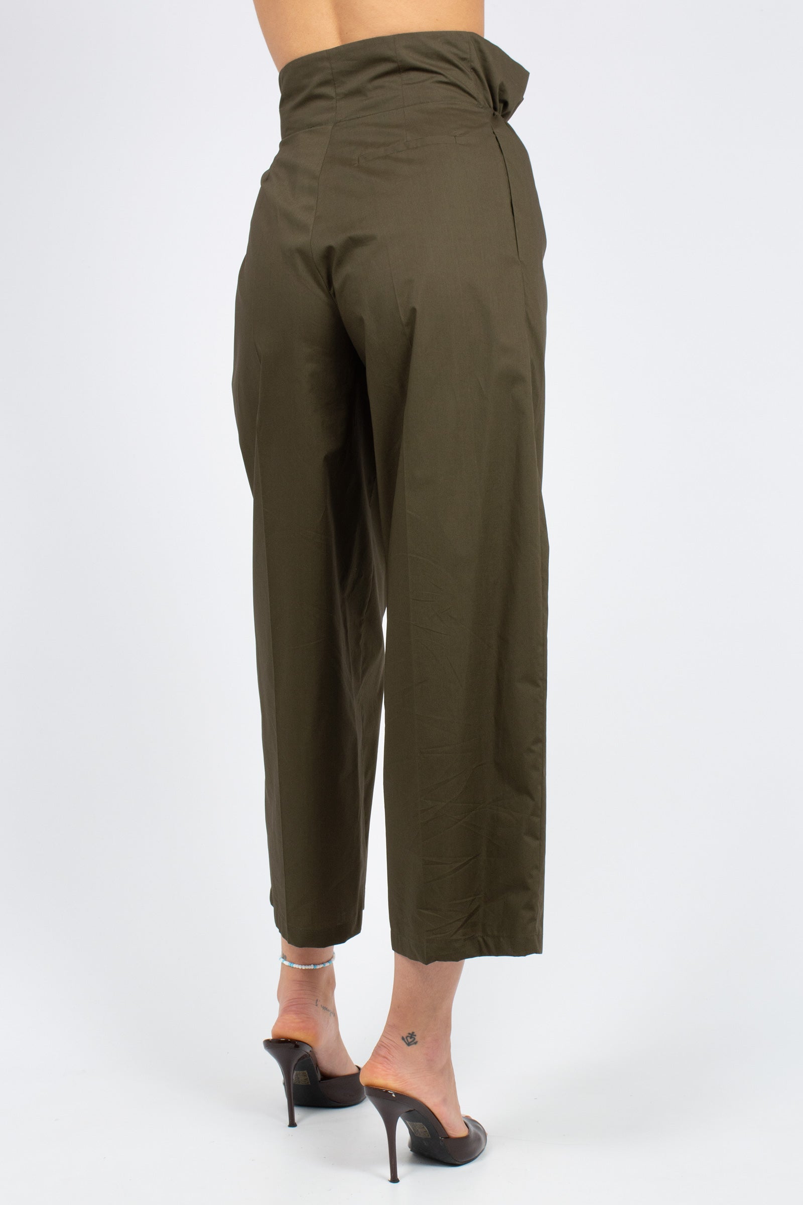 pantalone in cotone con coulisse 'shirley' P6SJ09 S92 ERIKA CAVALLINI 