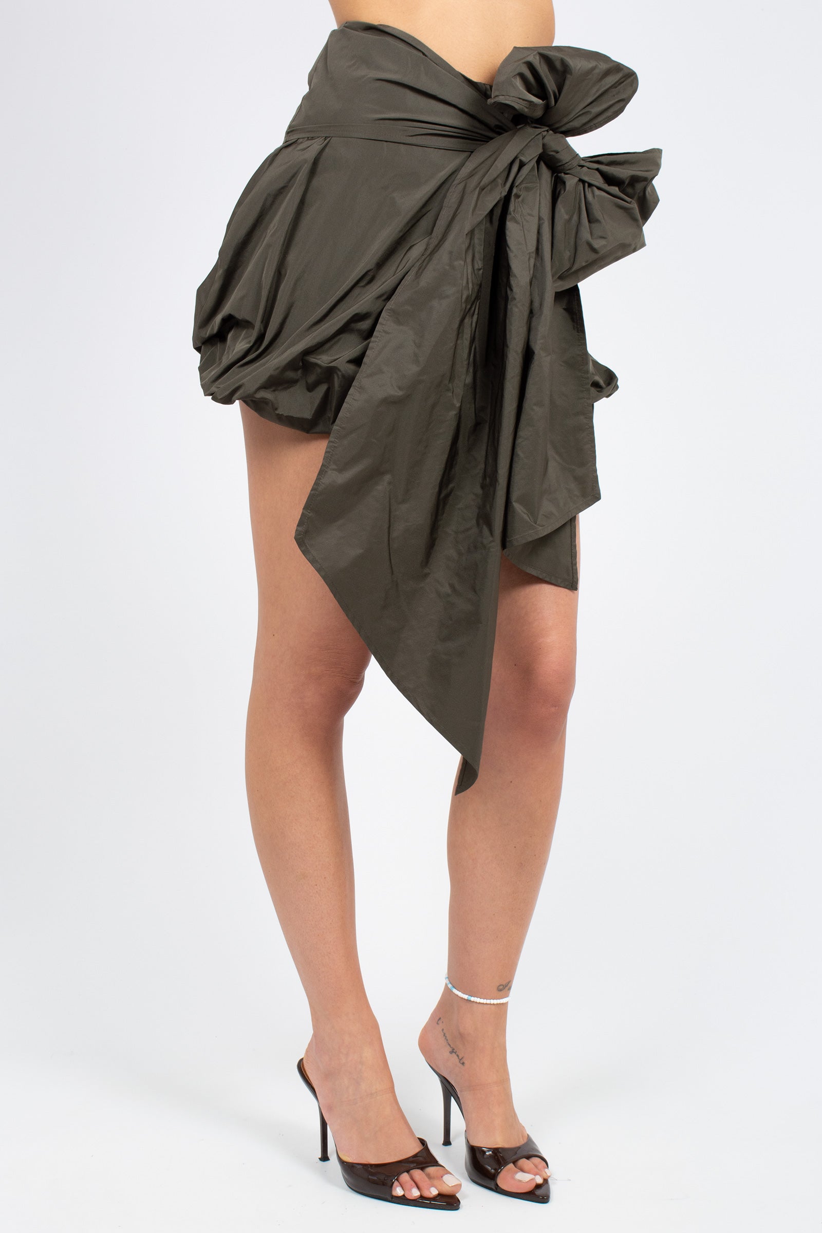 gonna in taffeta con nodo 'mary' P6SP02 S92 ERIKA CAVALLINI 