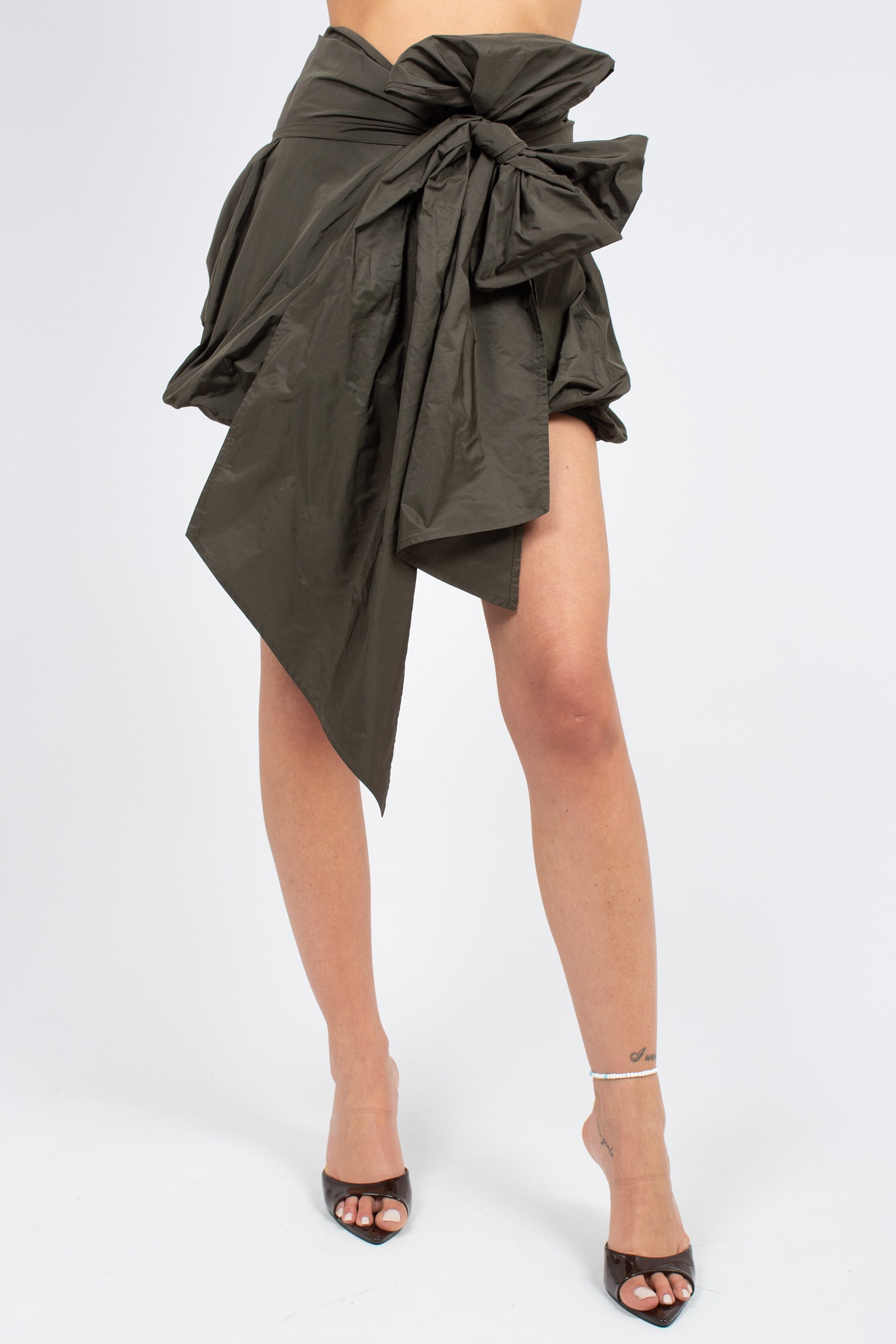 gonna in taffeta con nodo 'mary' P6SP02 S92 ERIKA CAVALLINI 