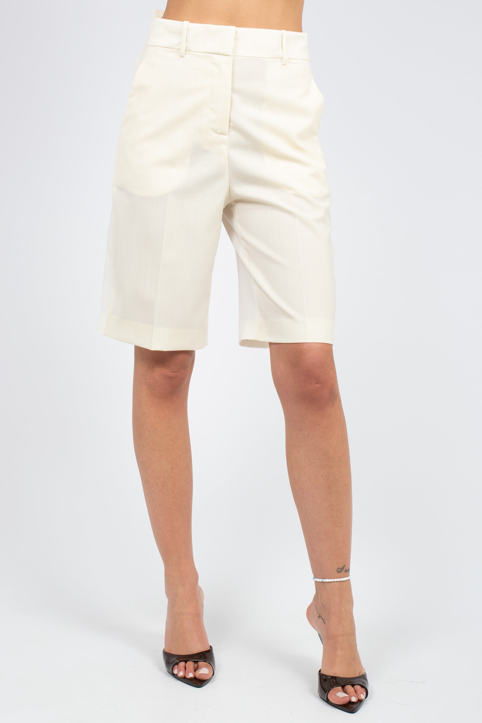 bermuda in fresco lana 'jeff' P6SZ03 W6007 ERIKA CAVALLINI 