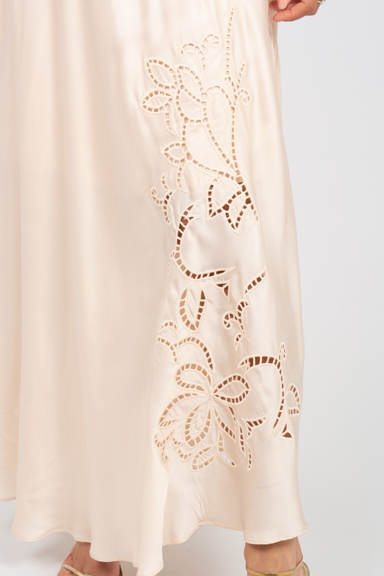 abito in viscosa e macrame D48EQ036EL1 00414 ERMANNO - ERMANNO SCERVINO 