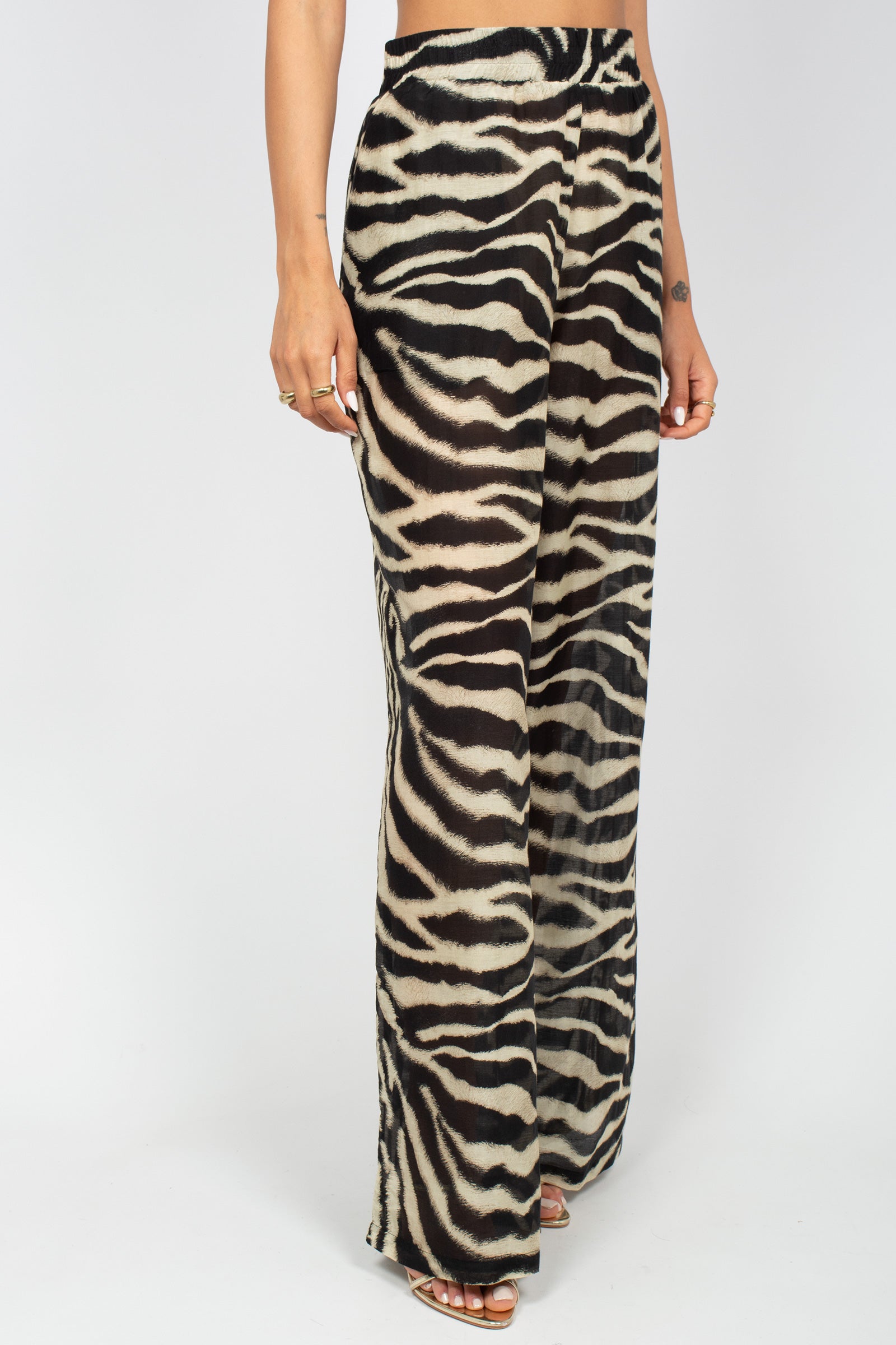 pantalone in cotone stampato D484P700YAJ S4800 ERMANNO SCERVINO LIFE 