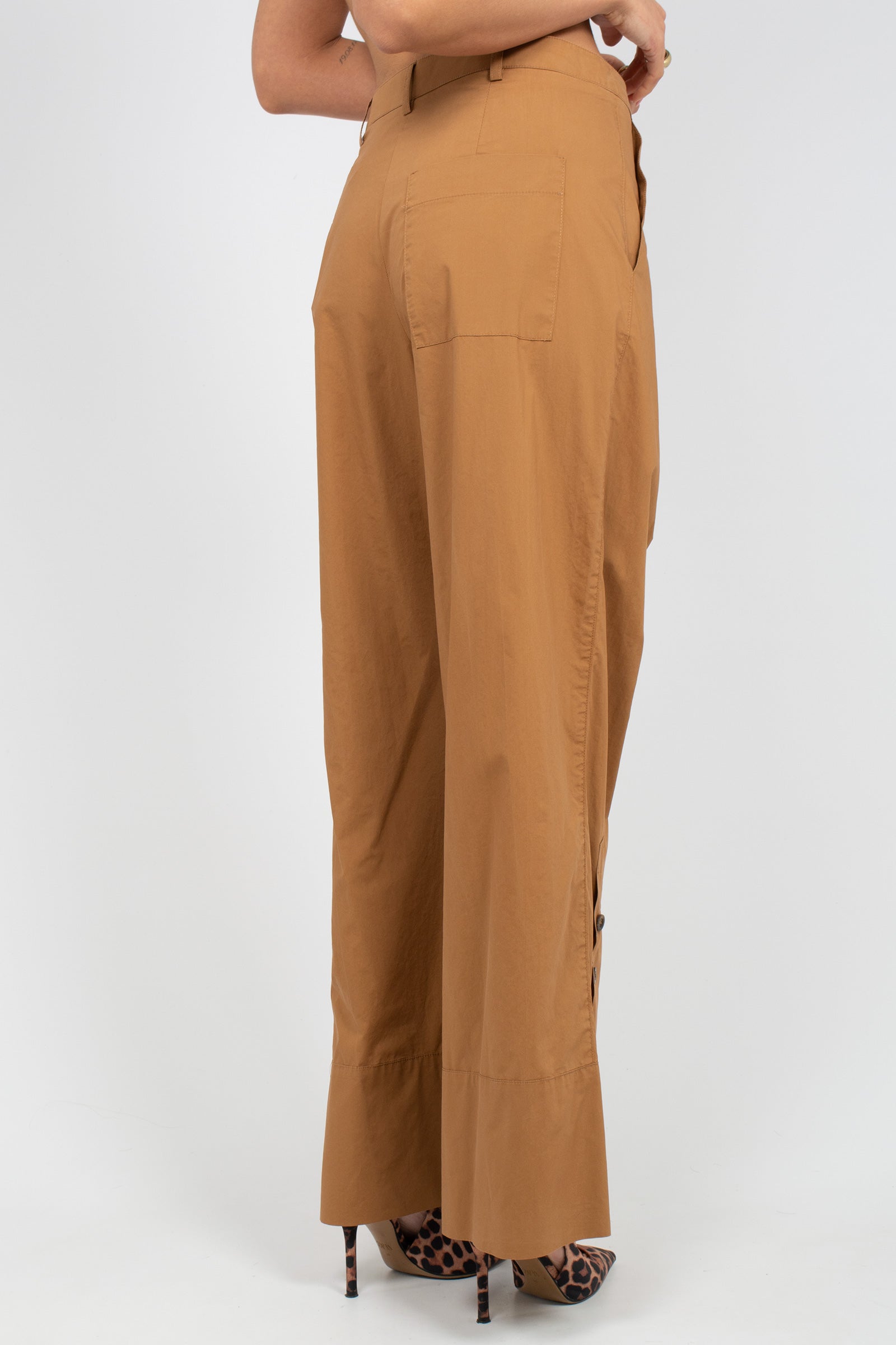 pantalone ampio in cotone VELUR307 1352 HANAMI D'OR 