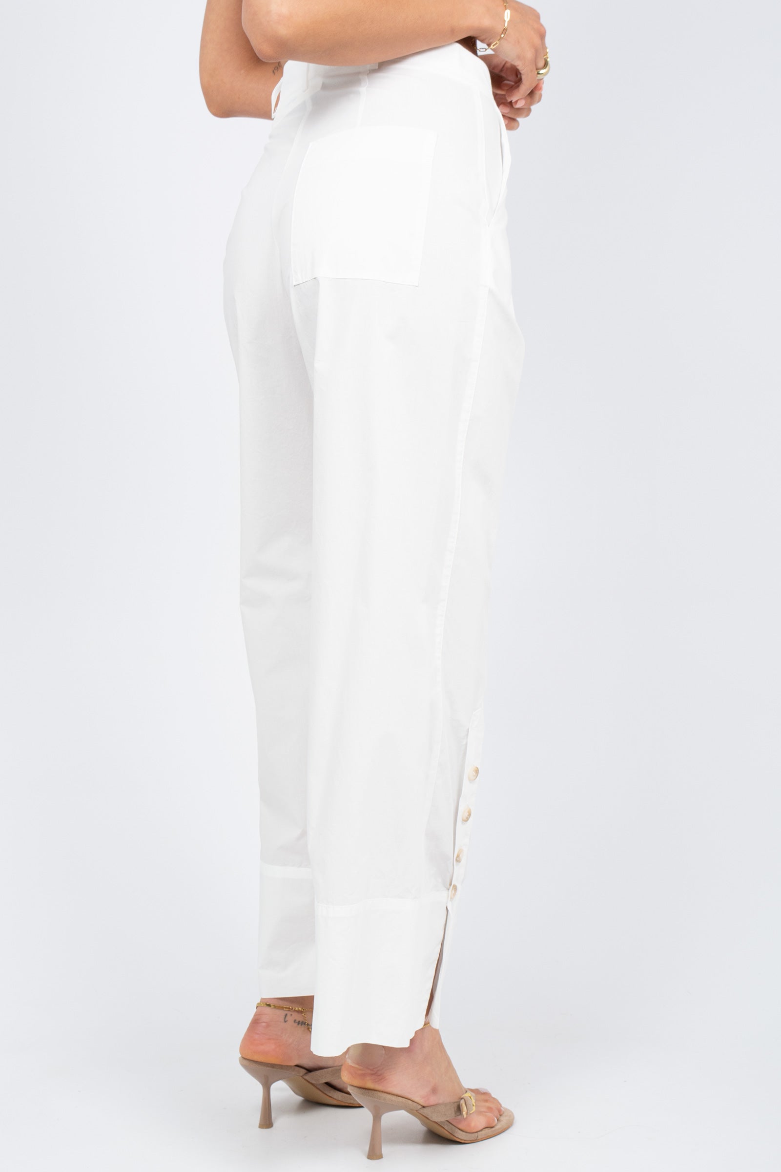pantalone ampio in cotone VELUR307 1356 HANAMI D'OR 