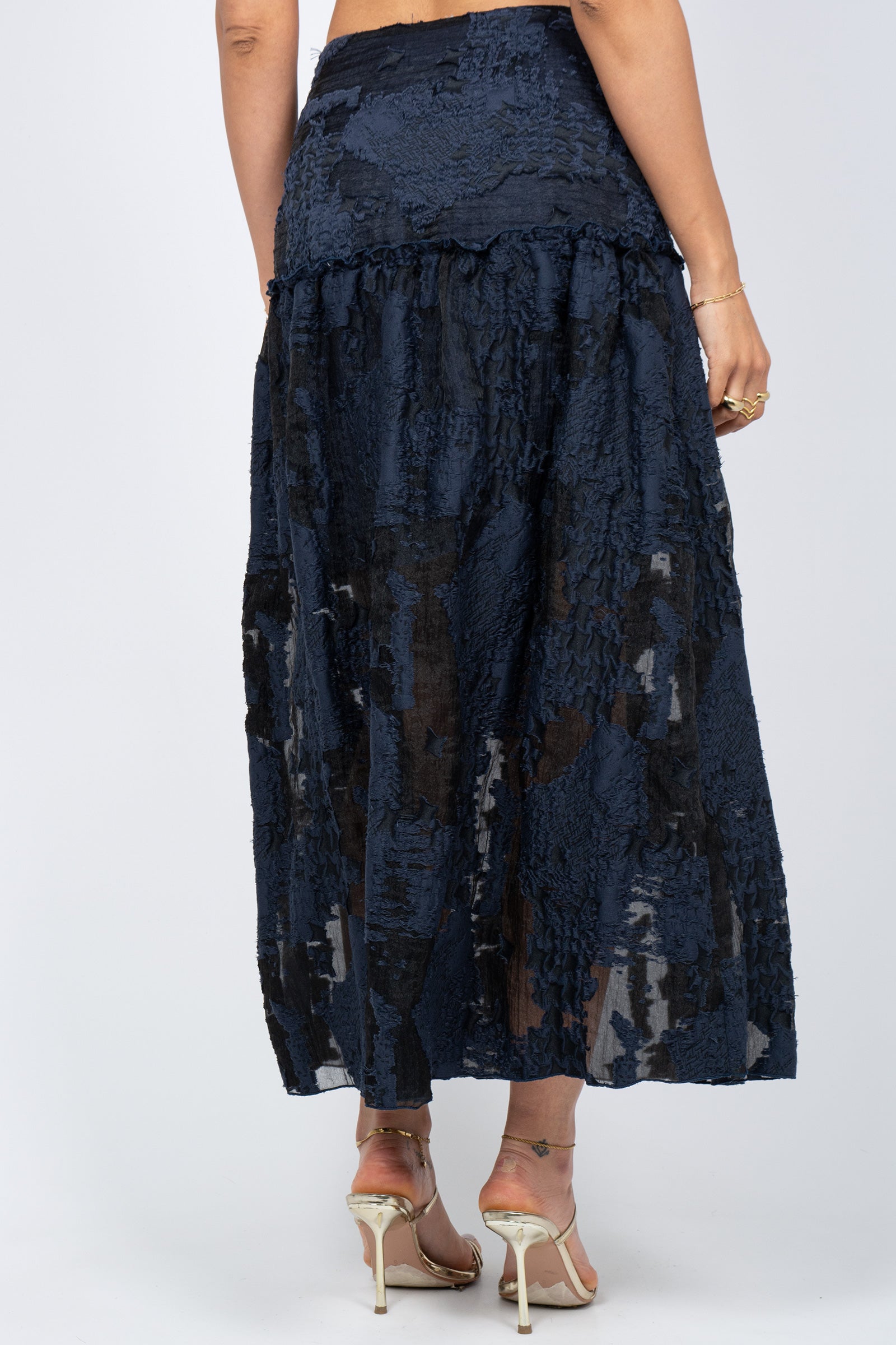 gonna longuette in jacquard VINNY388 1389 HANAMI D'OR 
