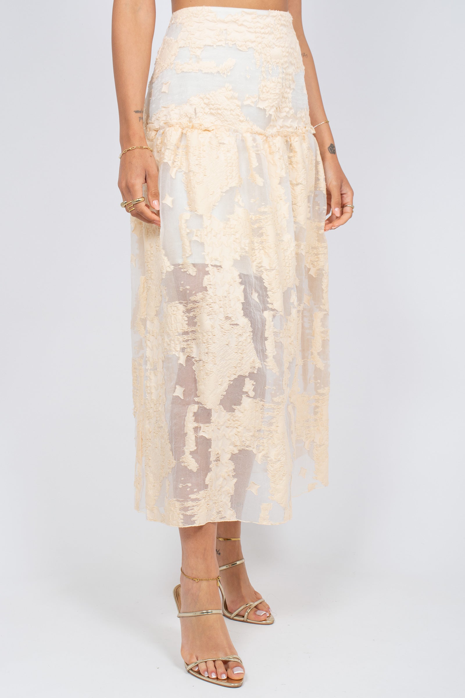 gonna longuette in jacquard VINNY388 1390 HANAMI D'OR 