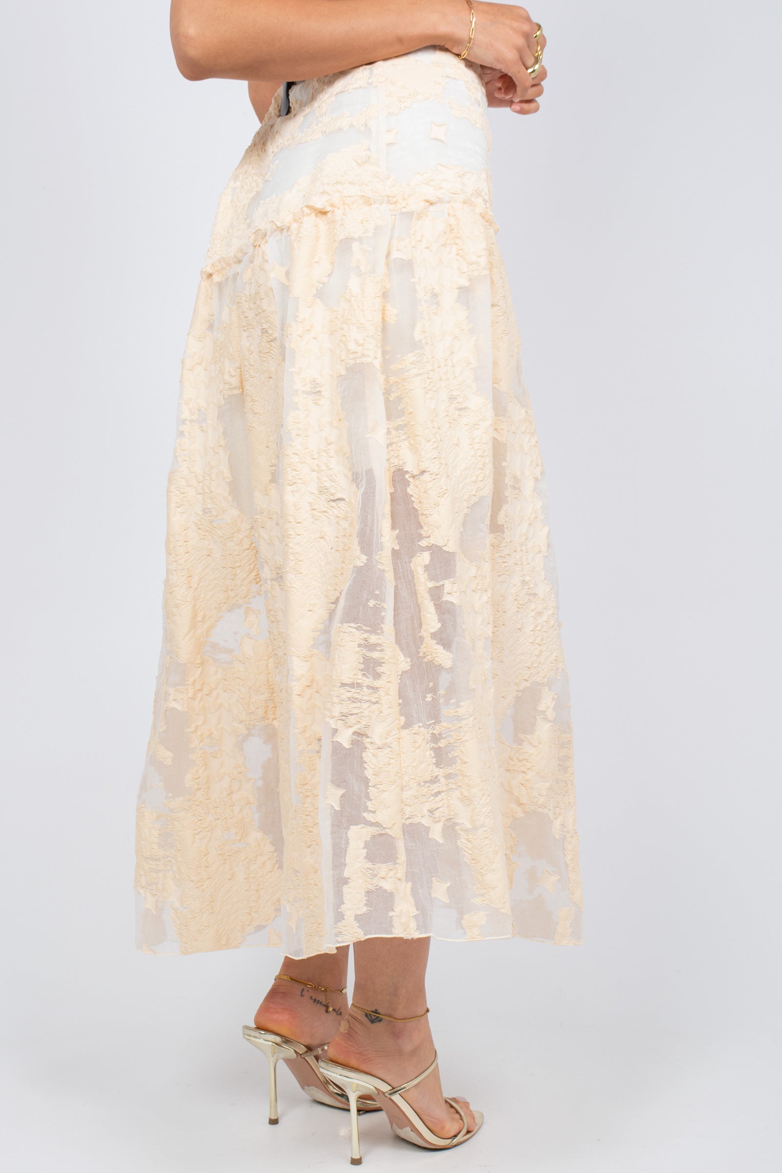 gonna longuette in jacquard VINNY388 1390 HANAMI D'OR 