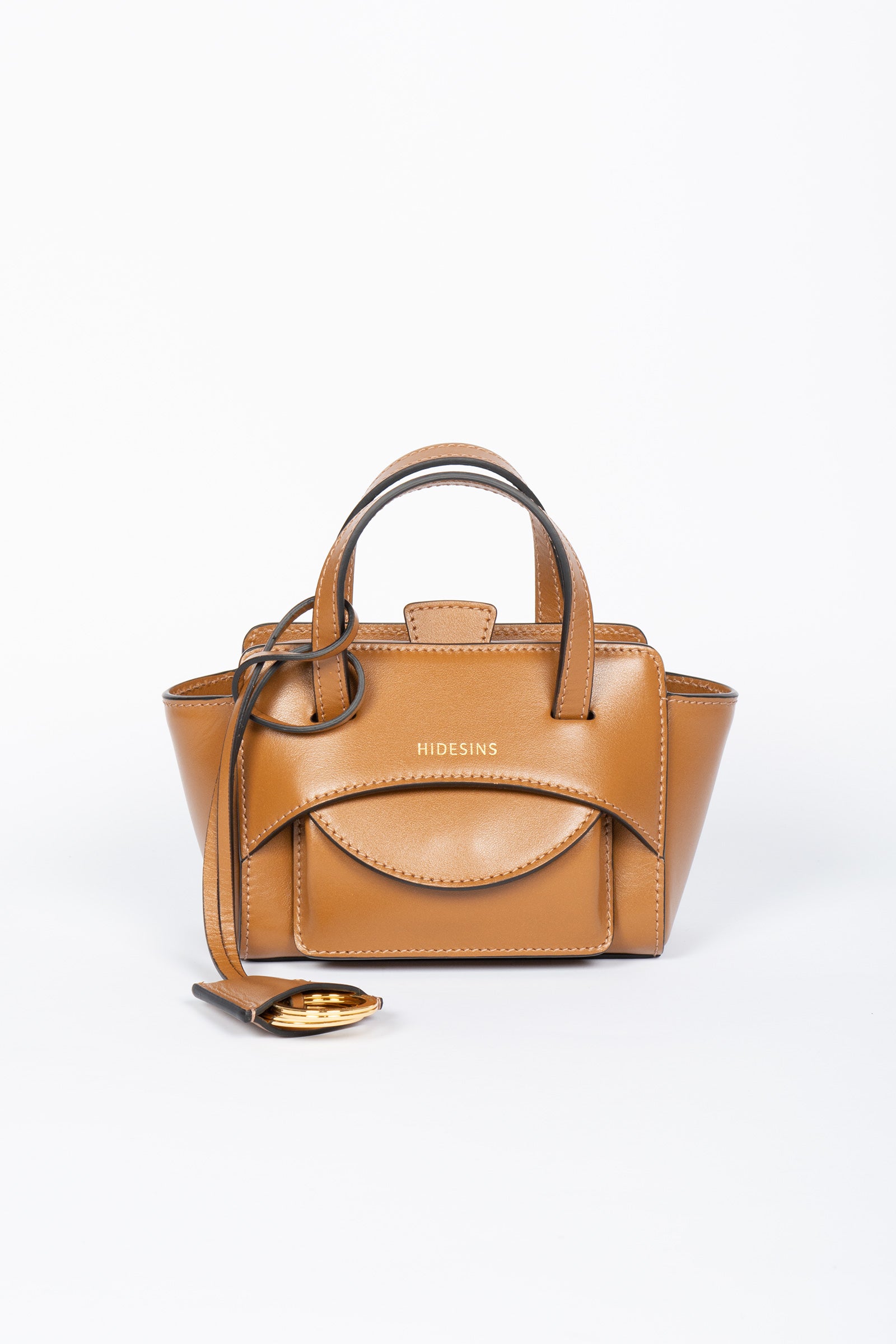 shoulder bag 'flap xs' in pelle FL14XSPREMIERE CARAMEL HIDESINS 