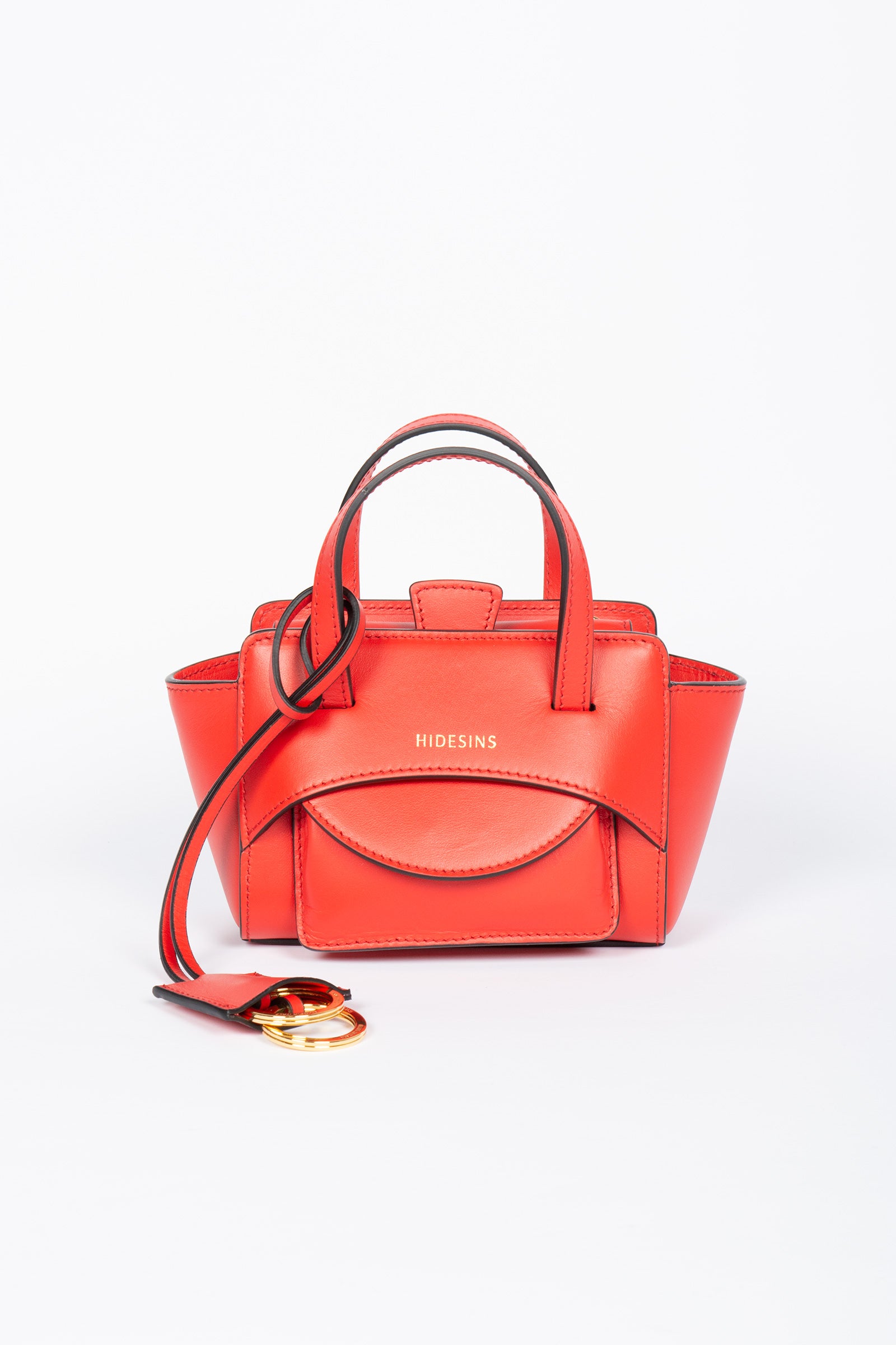 shoulder bag 'flap xs' in pelle FL14XSPREMIERE RED HIDESINS 