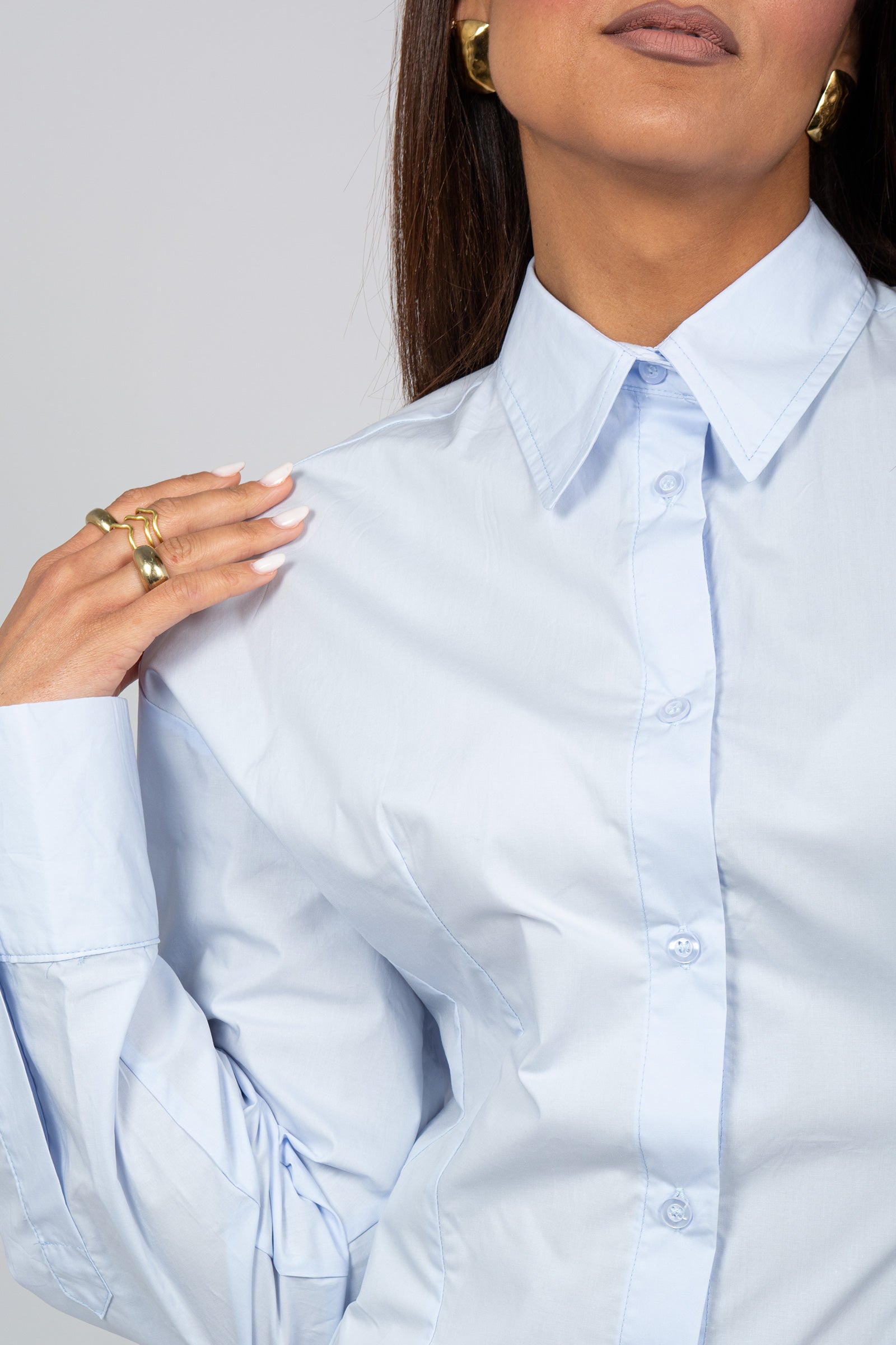 camicia in popeline con tagli PARIGIPOPELINE CELESTE JACQUEUR 