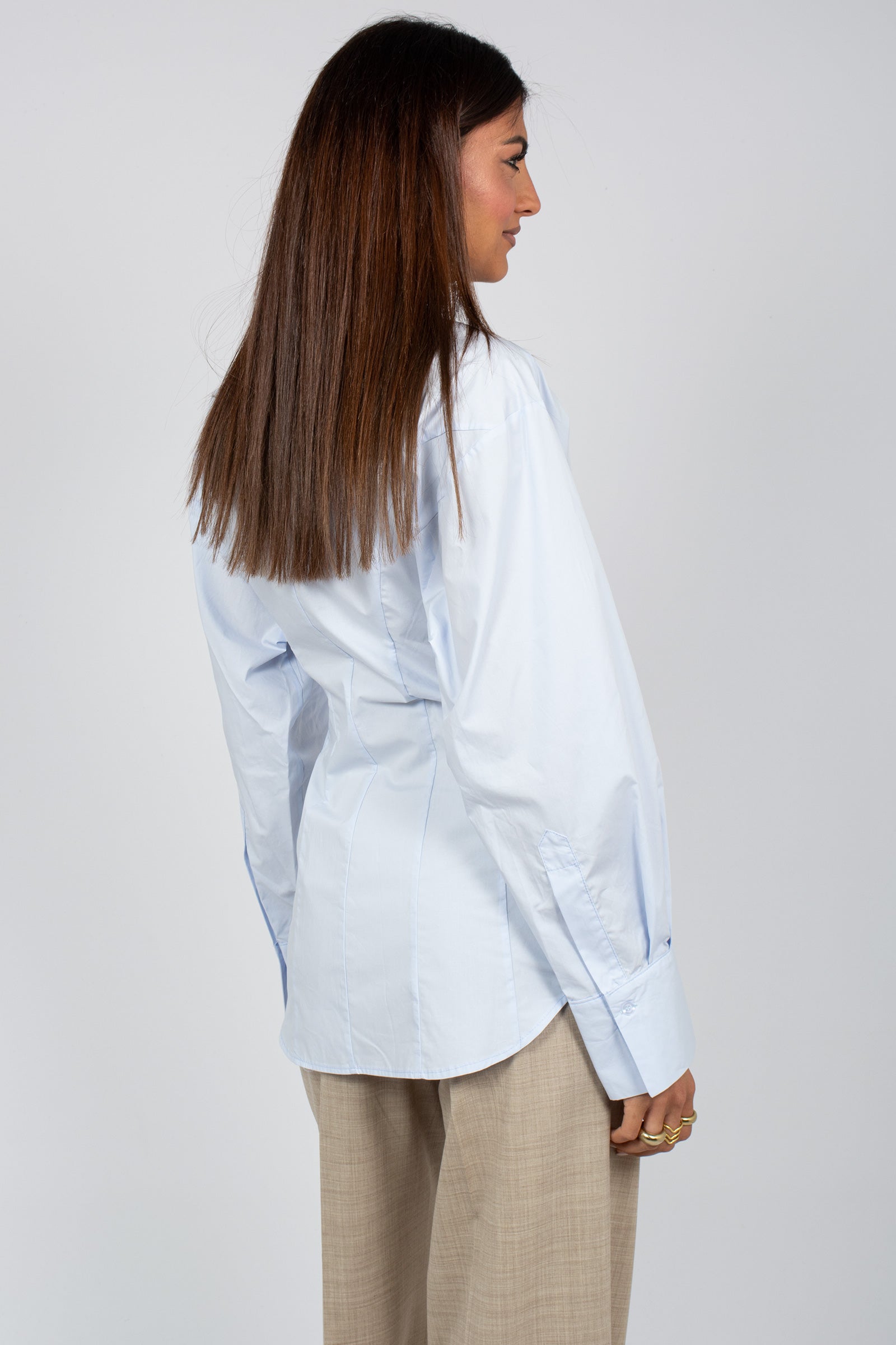 camicia in popeline con tagli PARIGIPOPELINE CELESTE JACQUEUR 