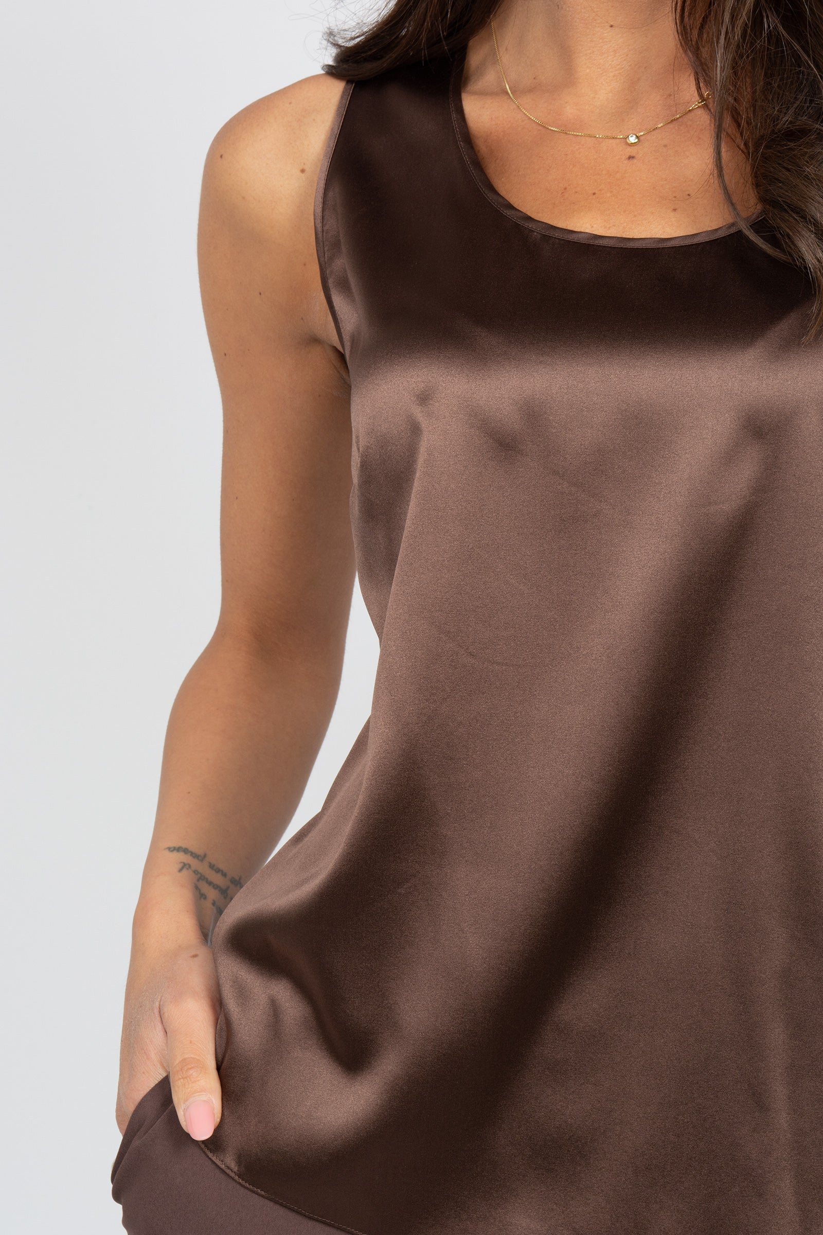 canotta in seta stretch 261M1064 064 MAIDA MILA 