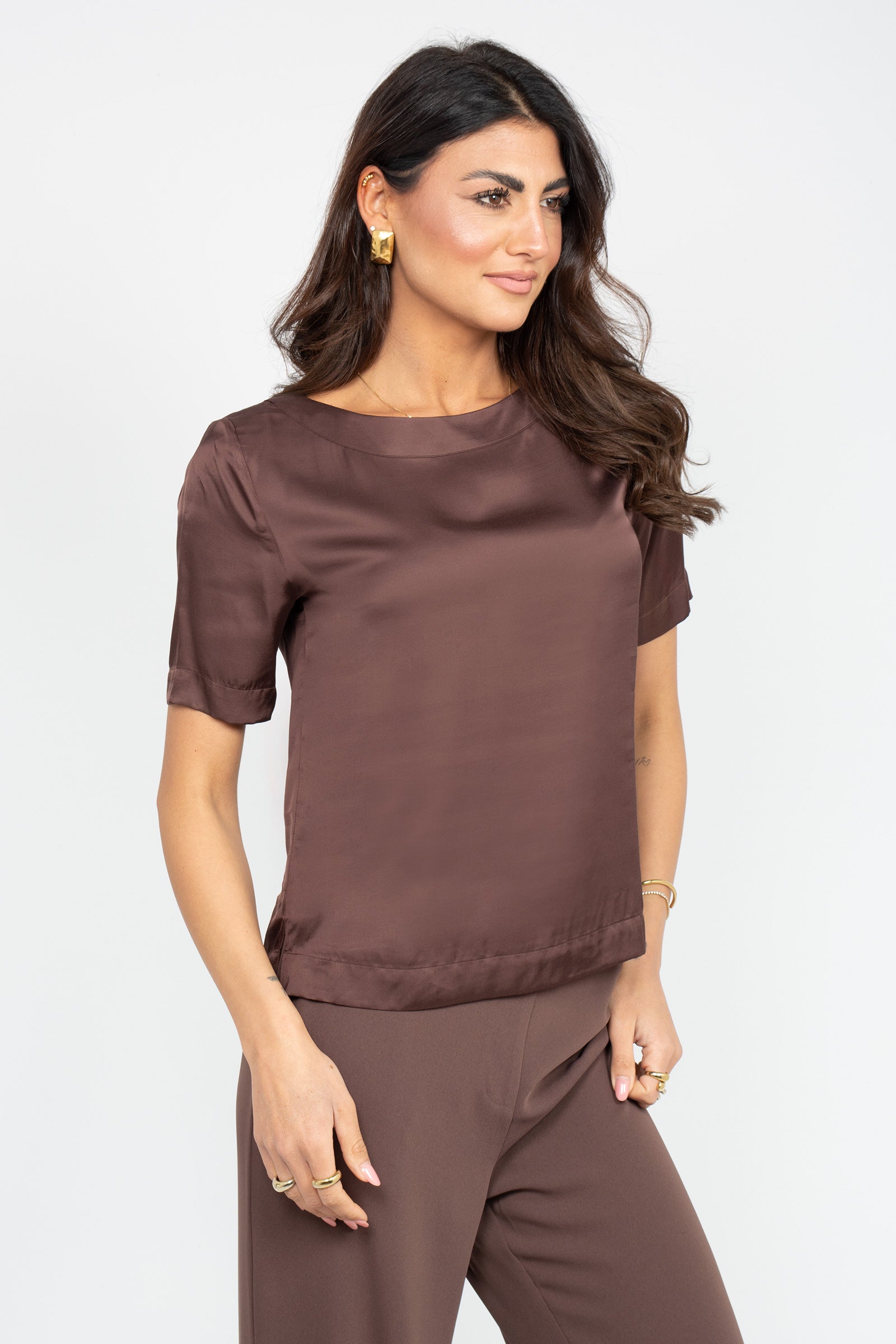 blusa in viscosa 261M1122 064 MAIDA MILA 