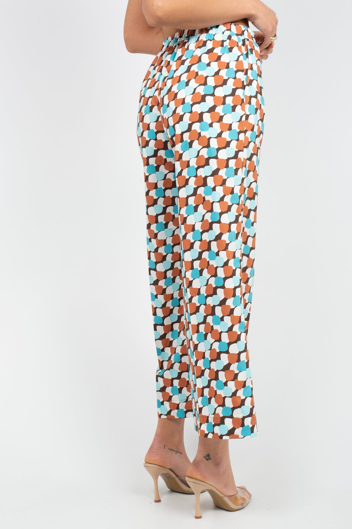 pantalone in cotone stampato 261M1312 MULTI MAIDA MILA 