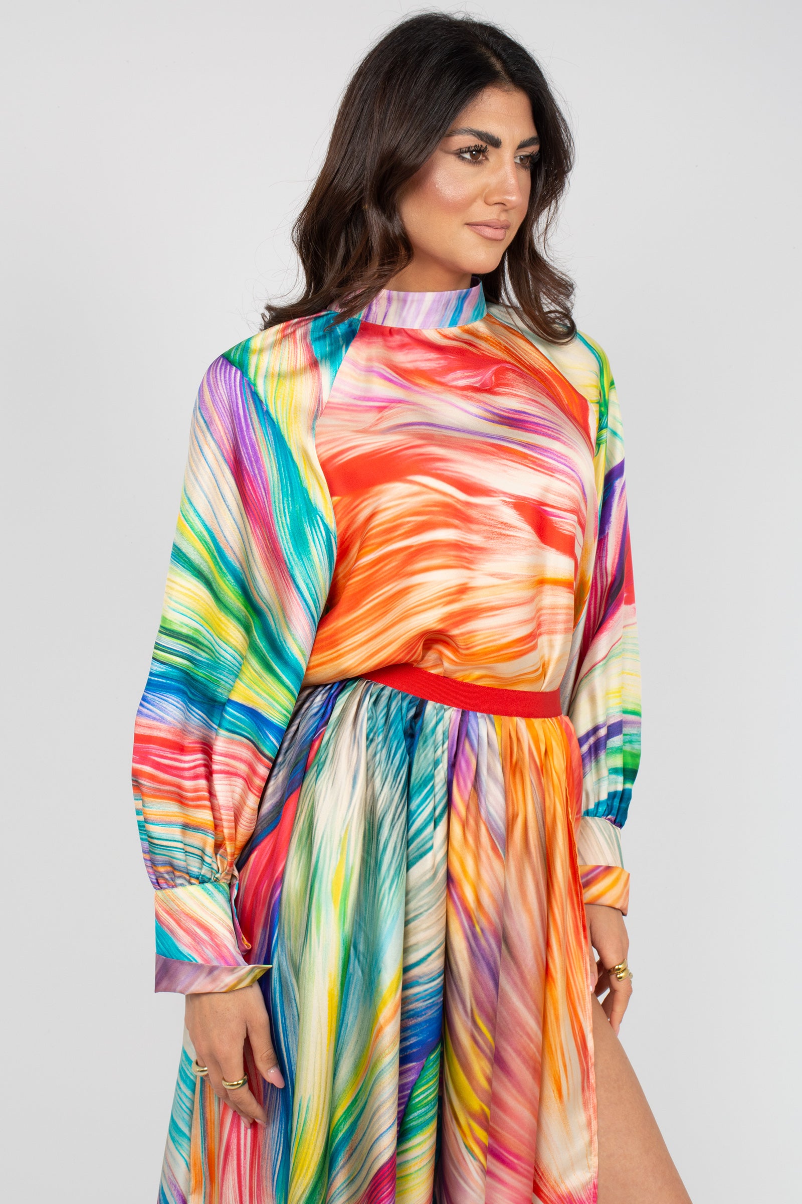 blusa in seta stampata 26SMCC35226SSE230 33303 MAISON COGO 