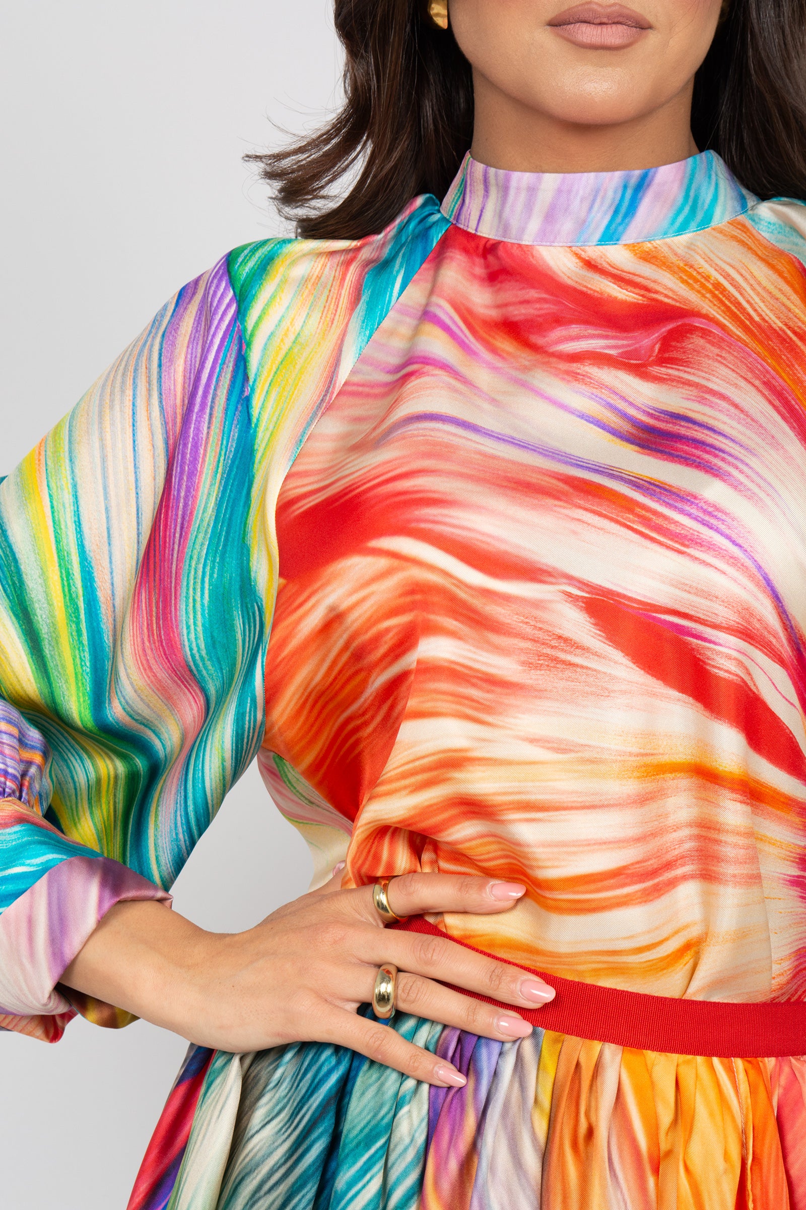 blusa in seta stampata 26SMCC35226SSE230 33303 MAISON COGO 