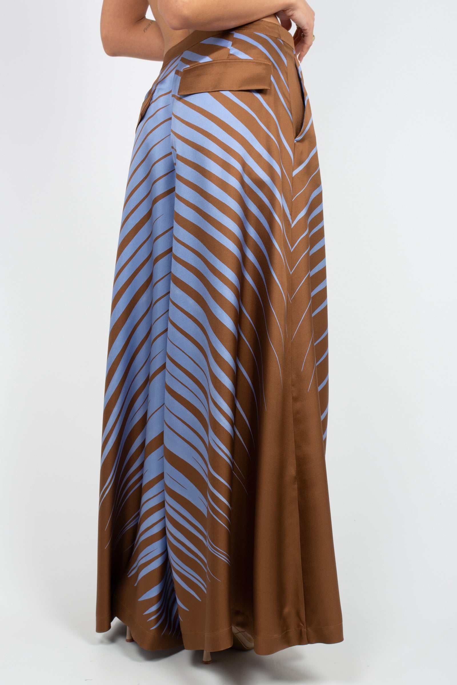 pantalone in seta stampata 26SMCP25826SSE229 68304 MAISON COGO 
