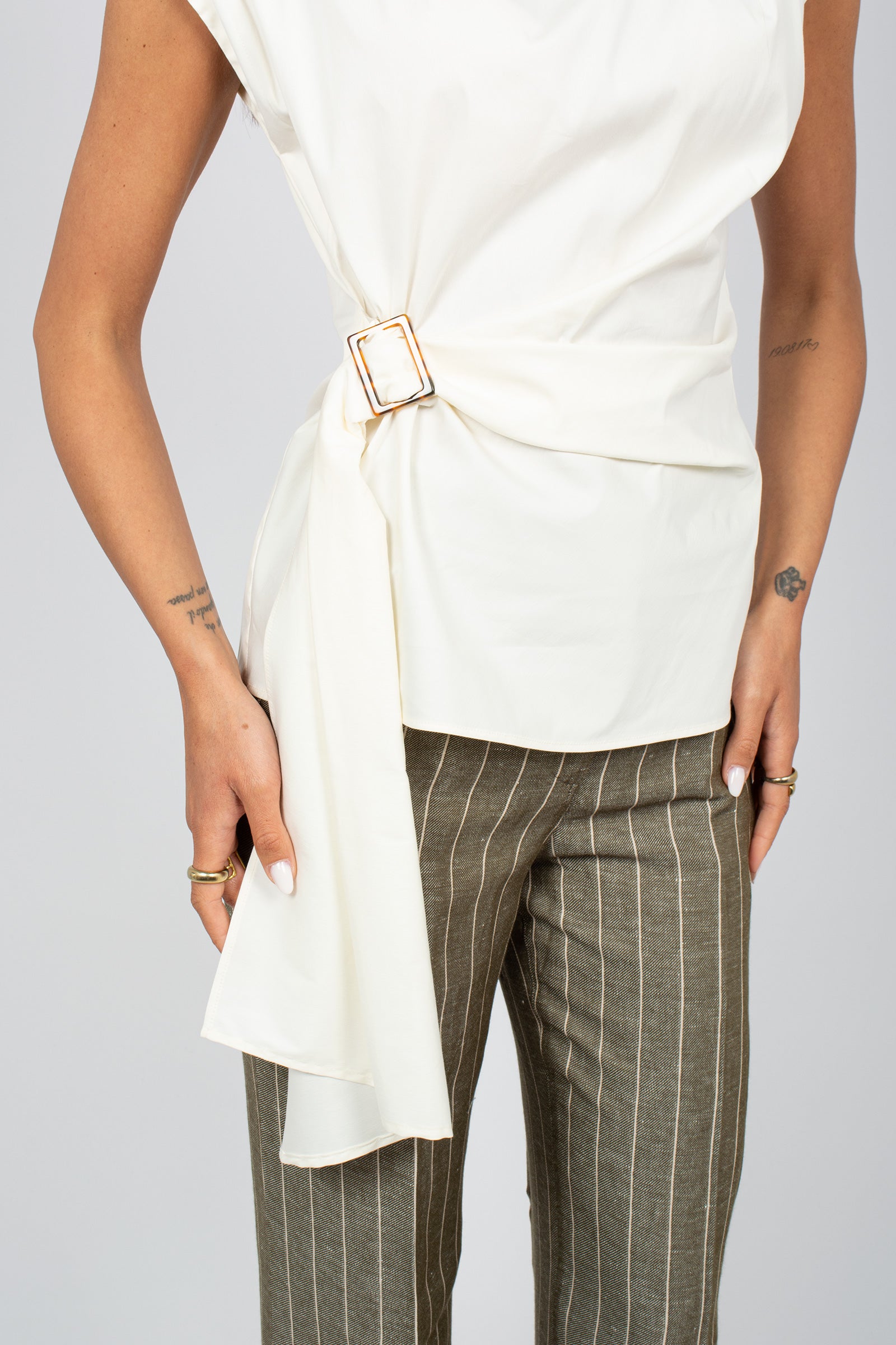blusa in cotone 'supremo' SUPREMO 001 MARELLA 