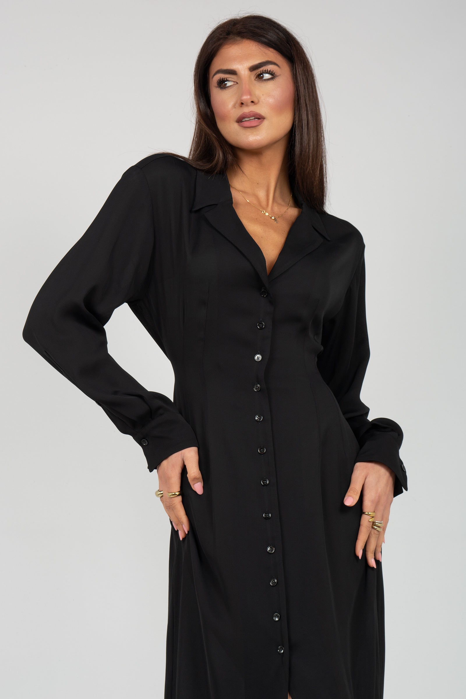 abito chemise in viscosa 'tiglio' TIGLIO 002 MARELLA 