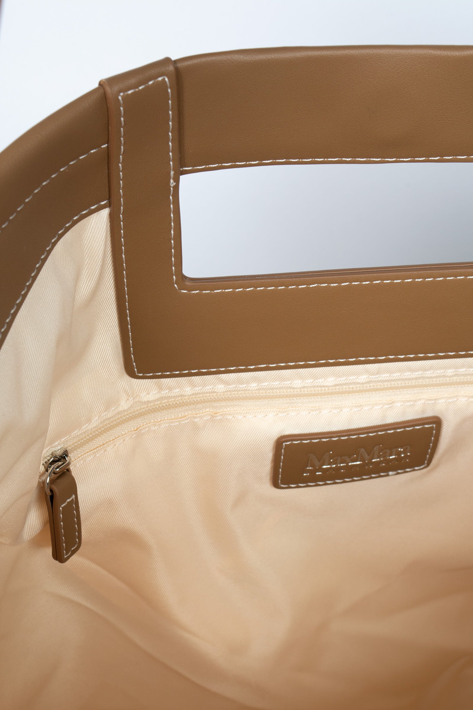 Shopper in tela di cotone 'ecru' 2616511039600 001 MAXMARA BEACHWARE 