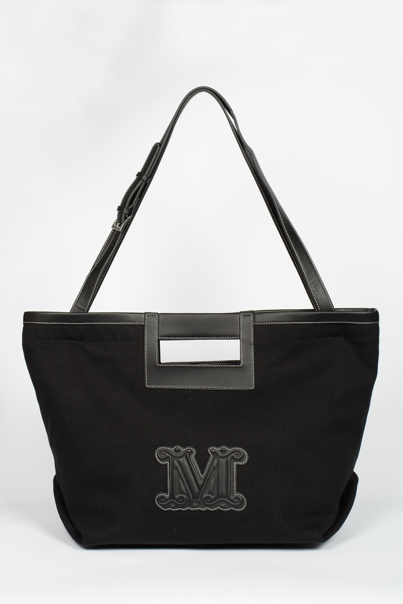 Shopper in tela di cotone 'ecru' 2616511039600 002 MAXMARA BEACHWARE 