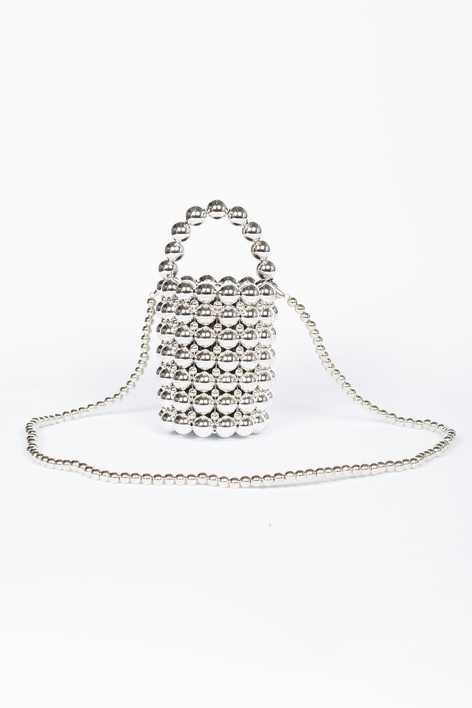 mini bucket con perle BPEARLS SILVER MIRIAM STELLA 