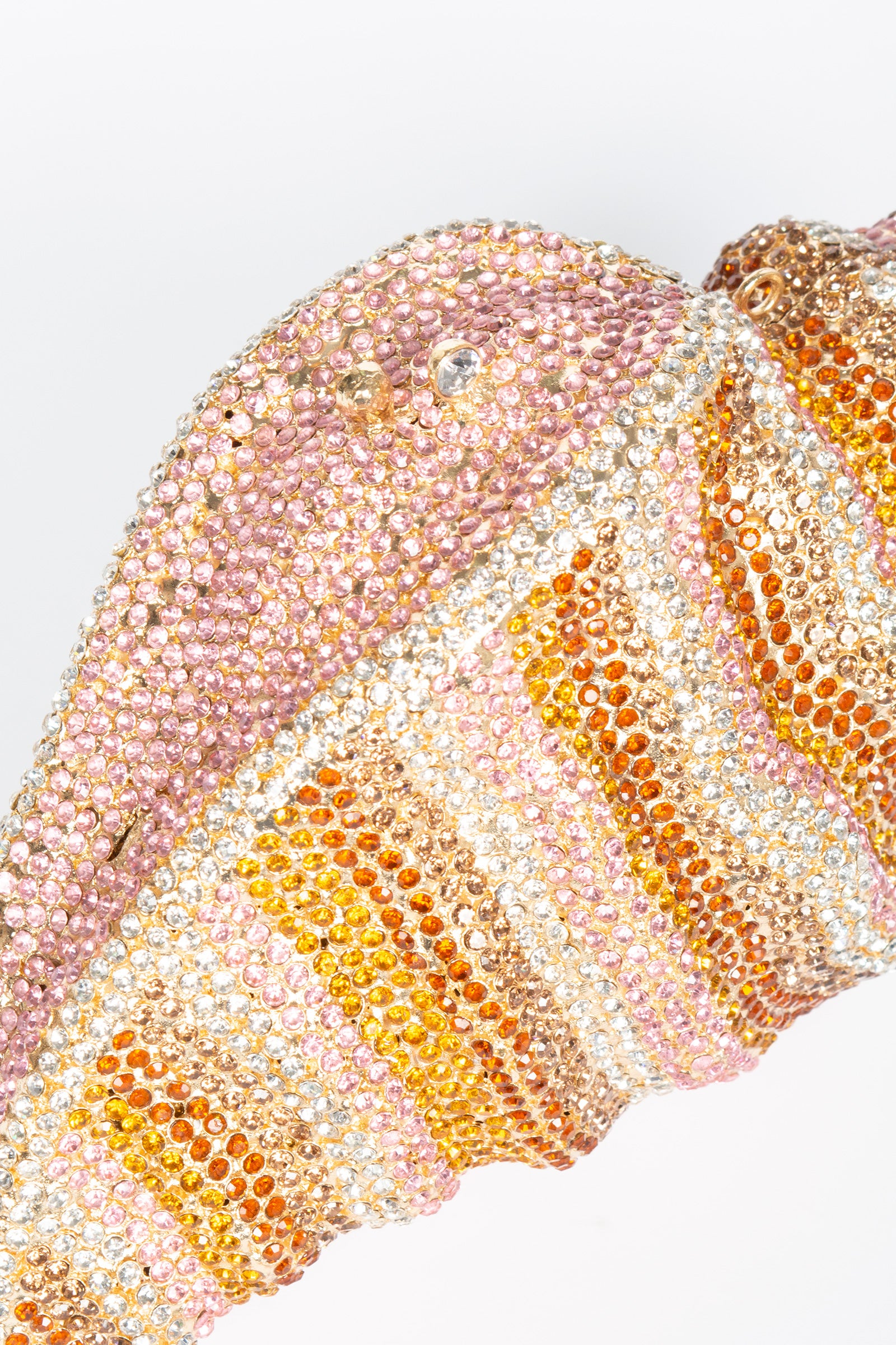 clutch conchiglia strass all over BSHELL PINK MIRIAM STELLA 