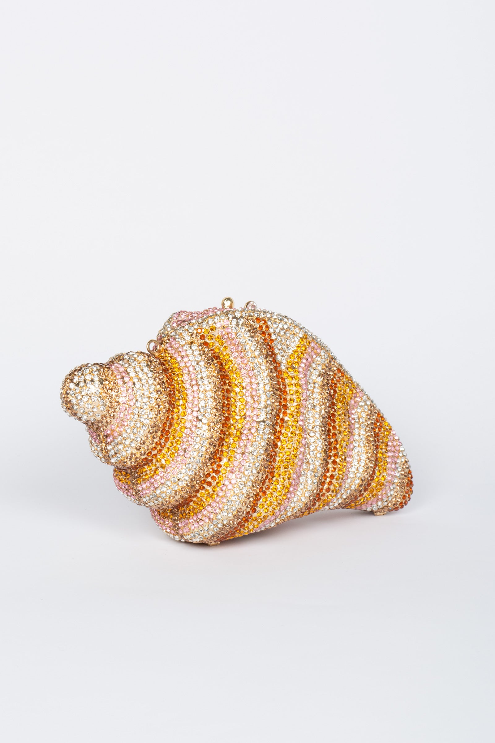 clutch conchiglia strass all over BSHELL PINK MIRIAM STELLA 