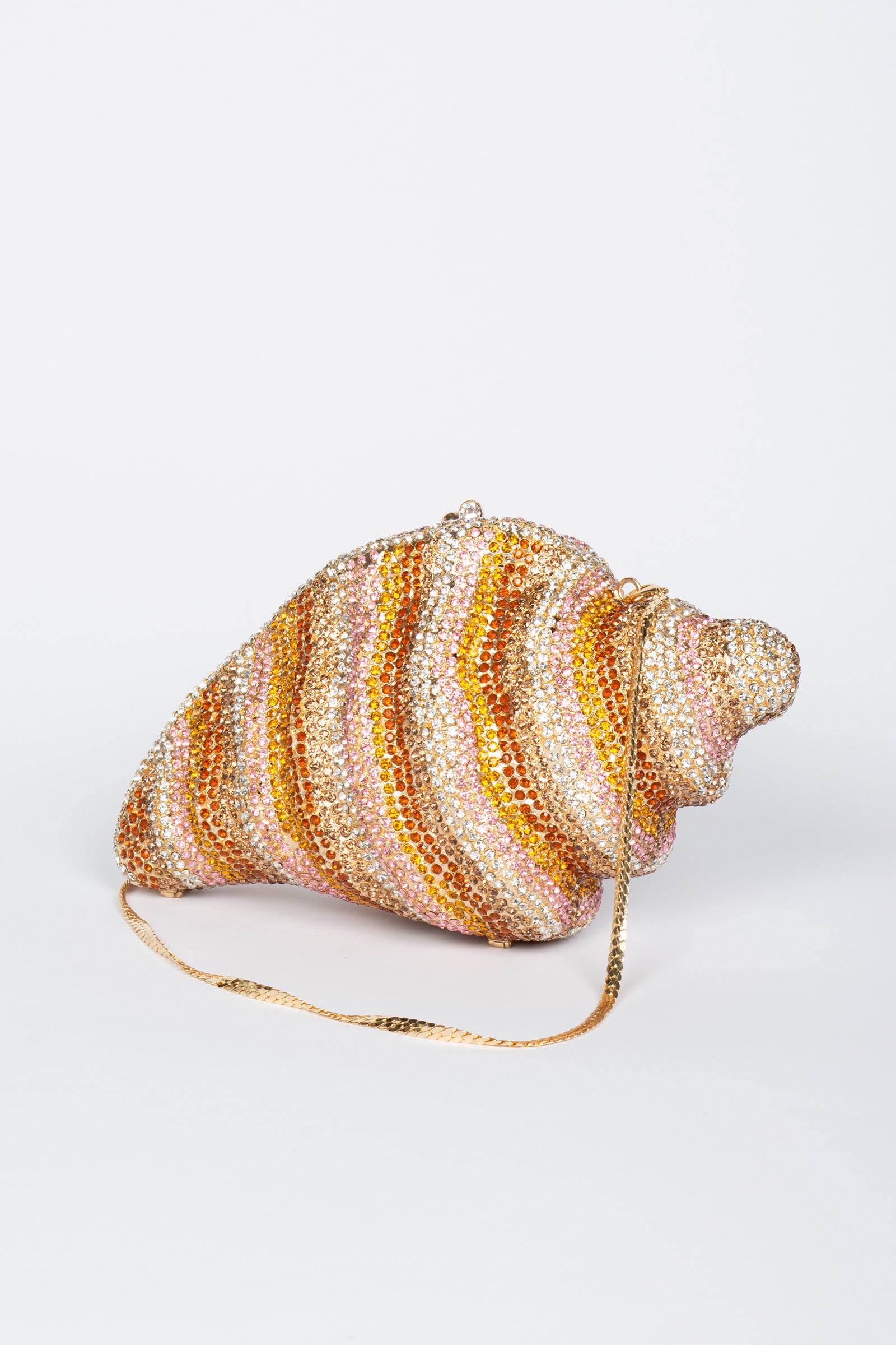 clutch conchiglia strass all over BSHELL PINK MIRIAM STELLA 
